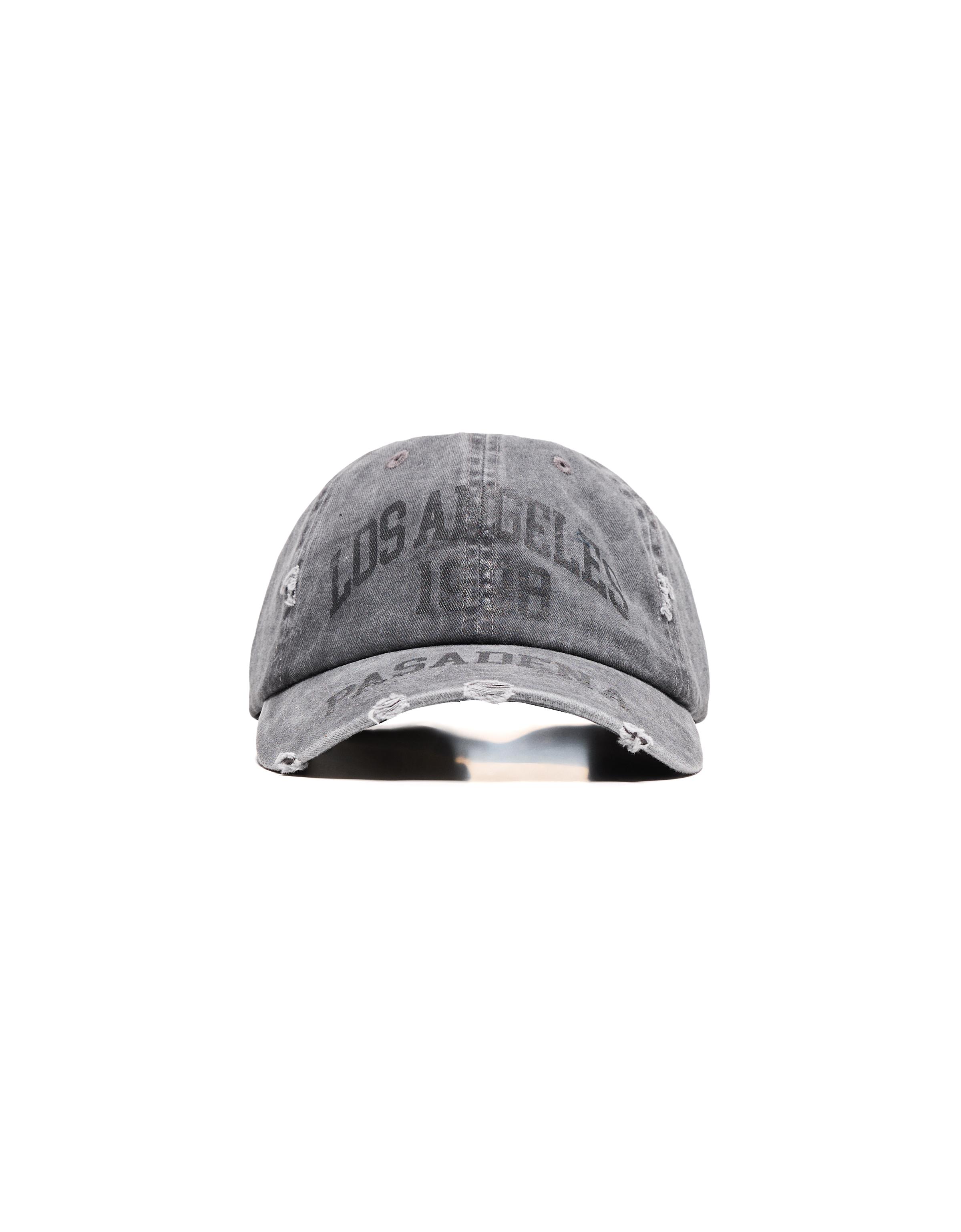 Washed effect cap — Black