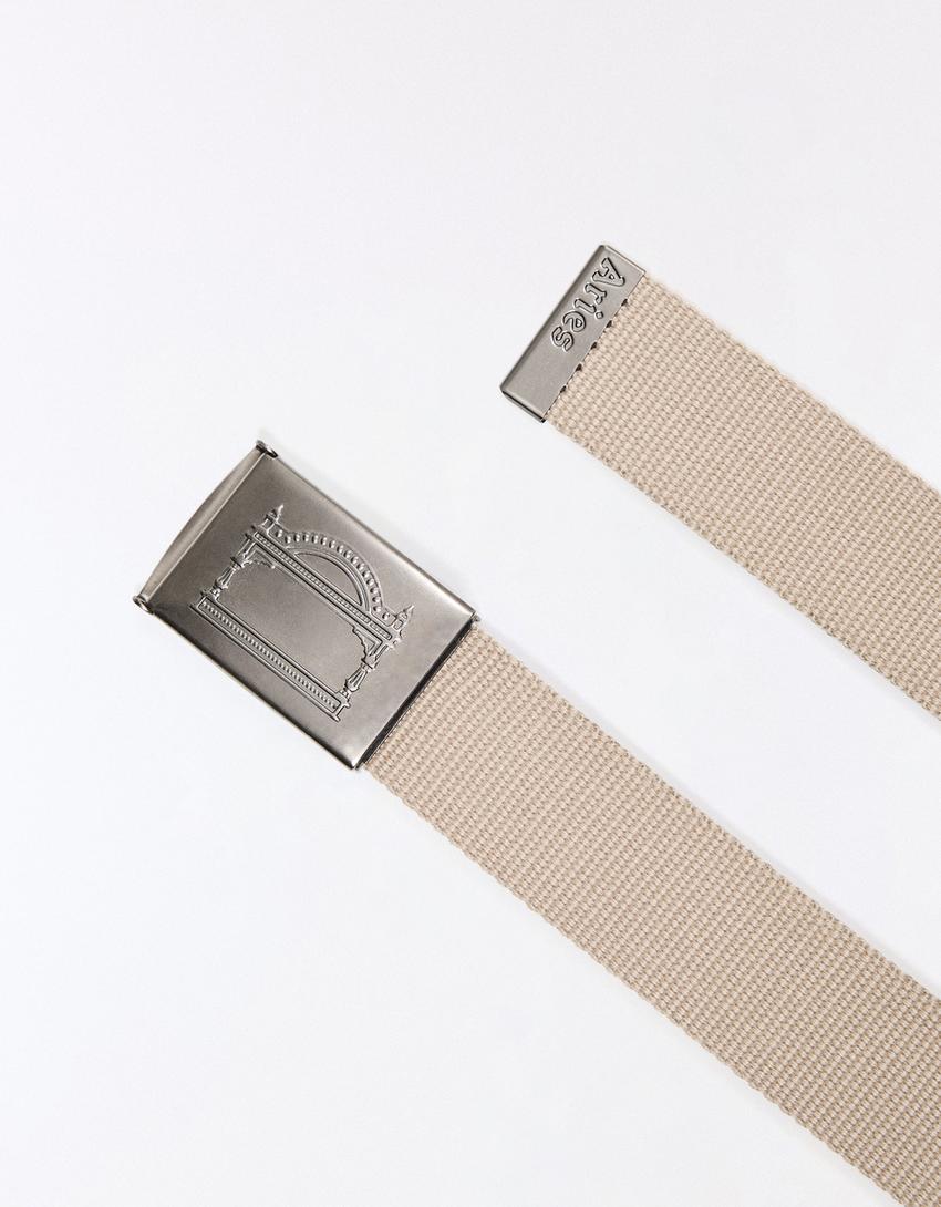Woven belt ARIES X BERSHKA-Cream