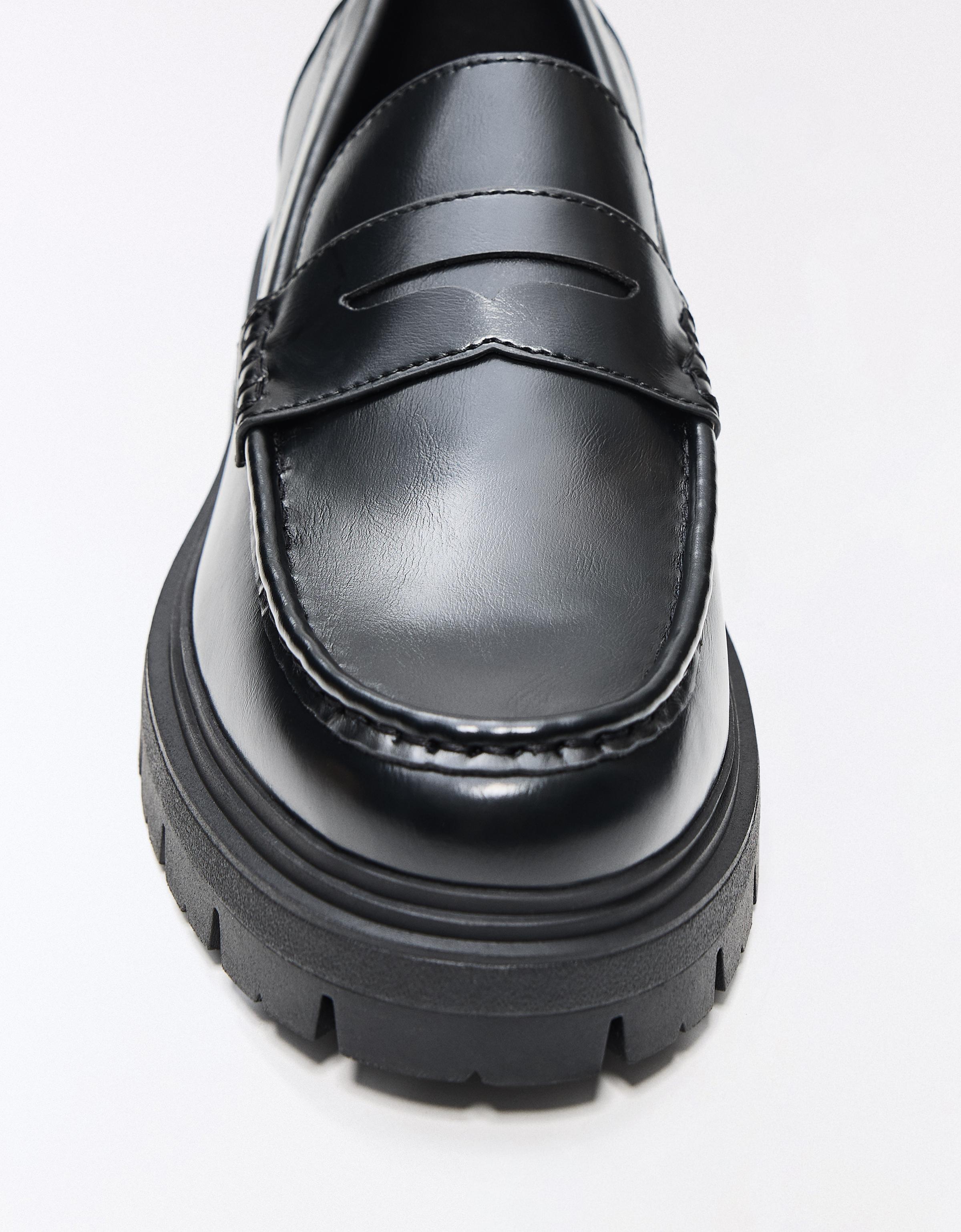 Penny loafers — BLACK