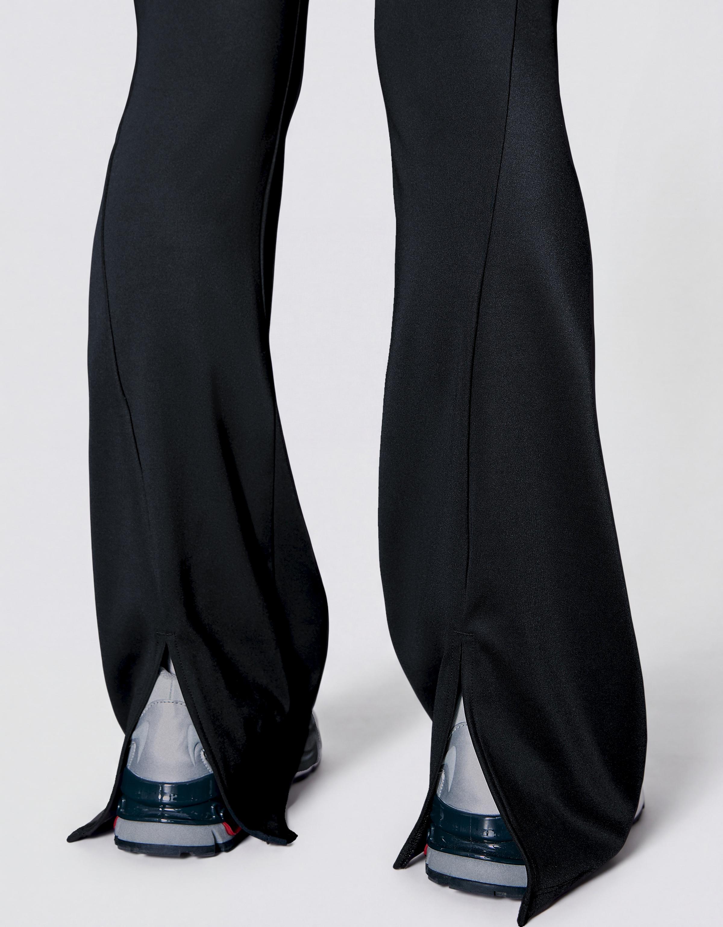 Breathable & Quick Dry flared technical trousers — Black