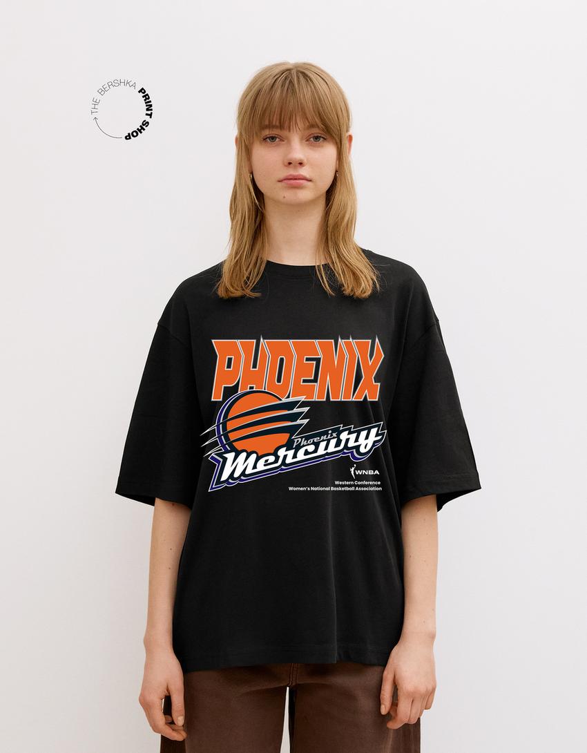 Majica kratkih rukava WNBA Phoenix Mercury-Crna-0