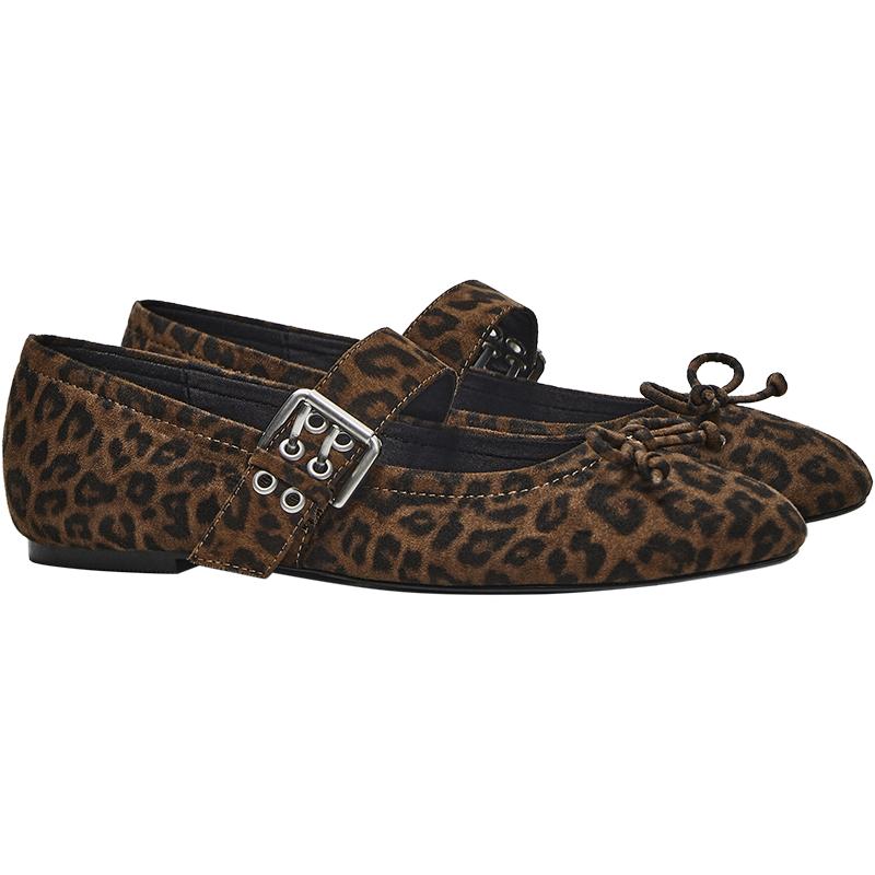 Bershka LEOPAR DESENLİ TOKALI BABET