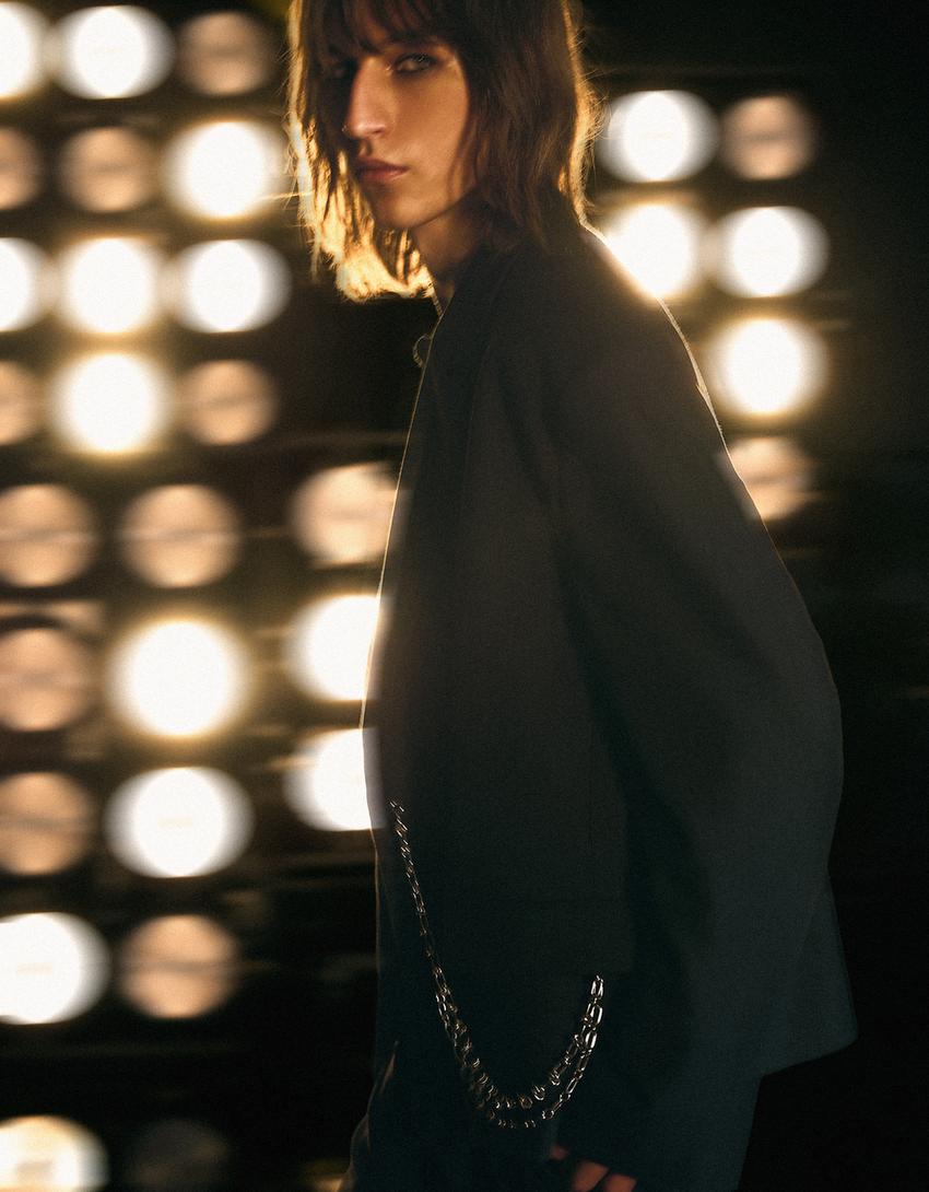 Blazer tailoring cadena-Negro