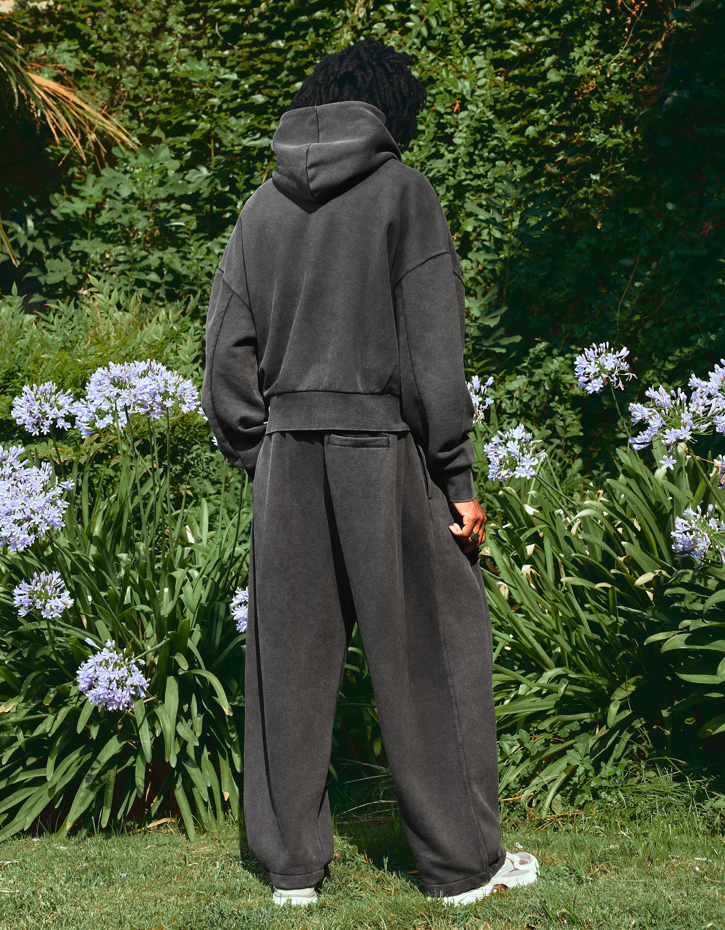 Balloon trousers with washed effect — Grey