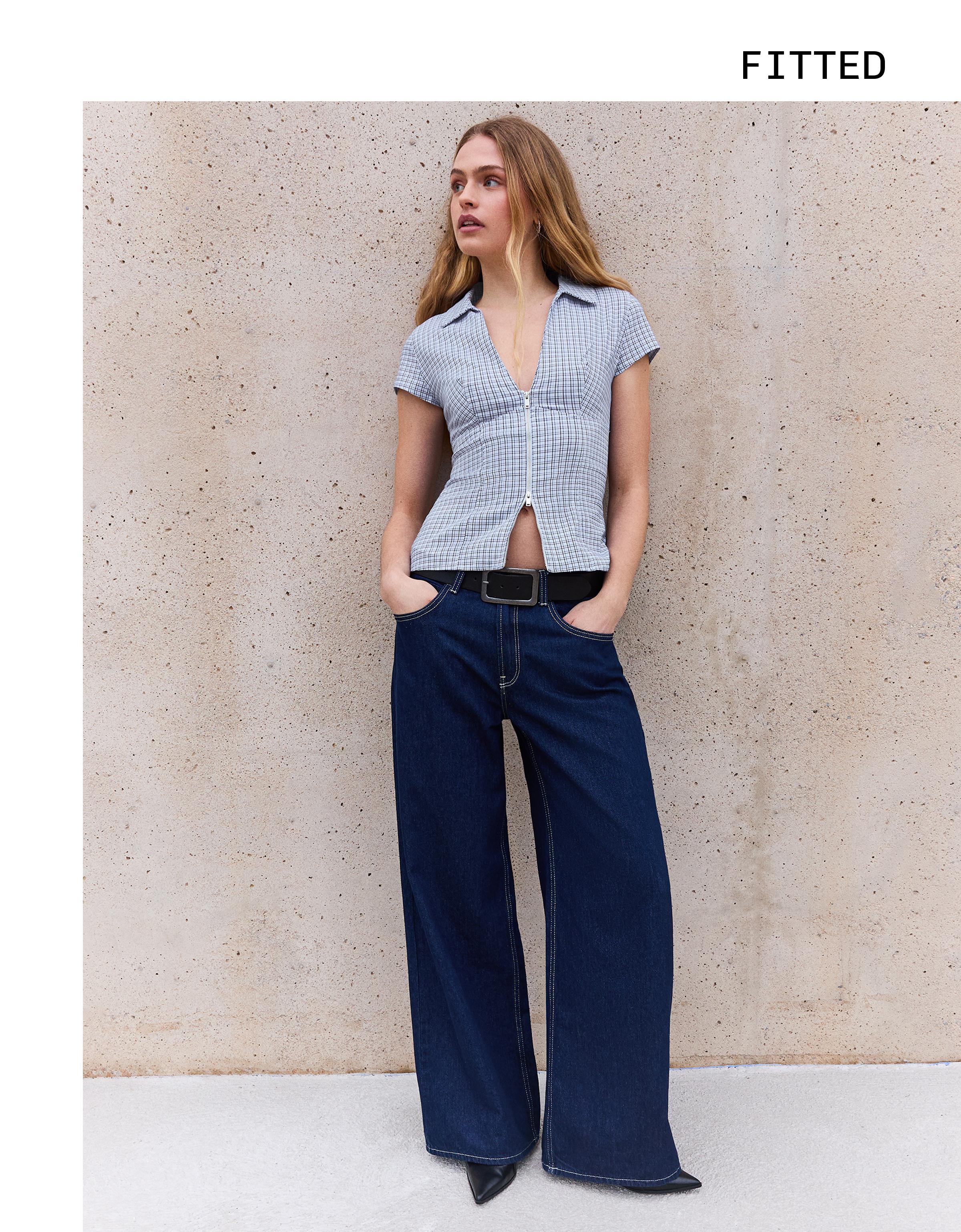 Kısa kollu fermuarlı gömlek - Görsel 13