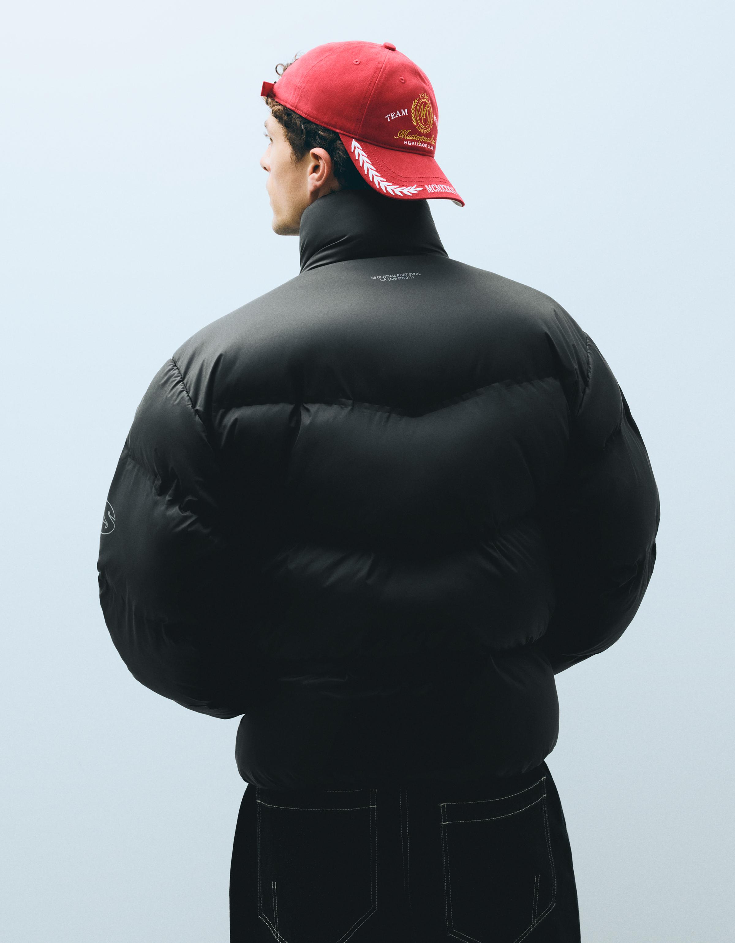 Technical padded jacket — Black