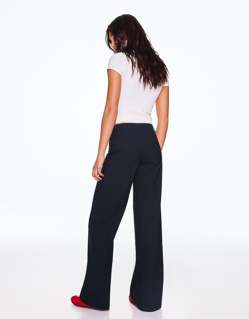 Pantalón wide leg-Marino