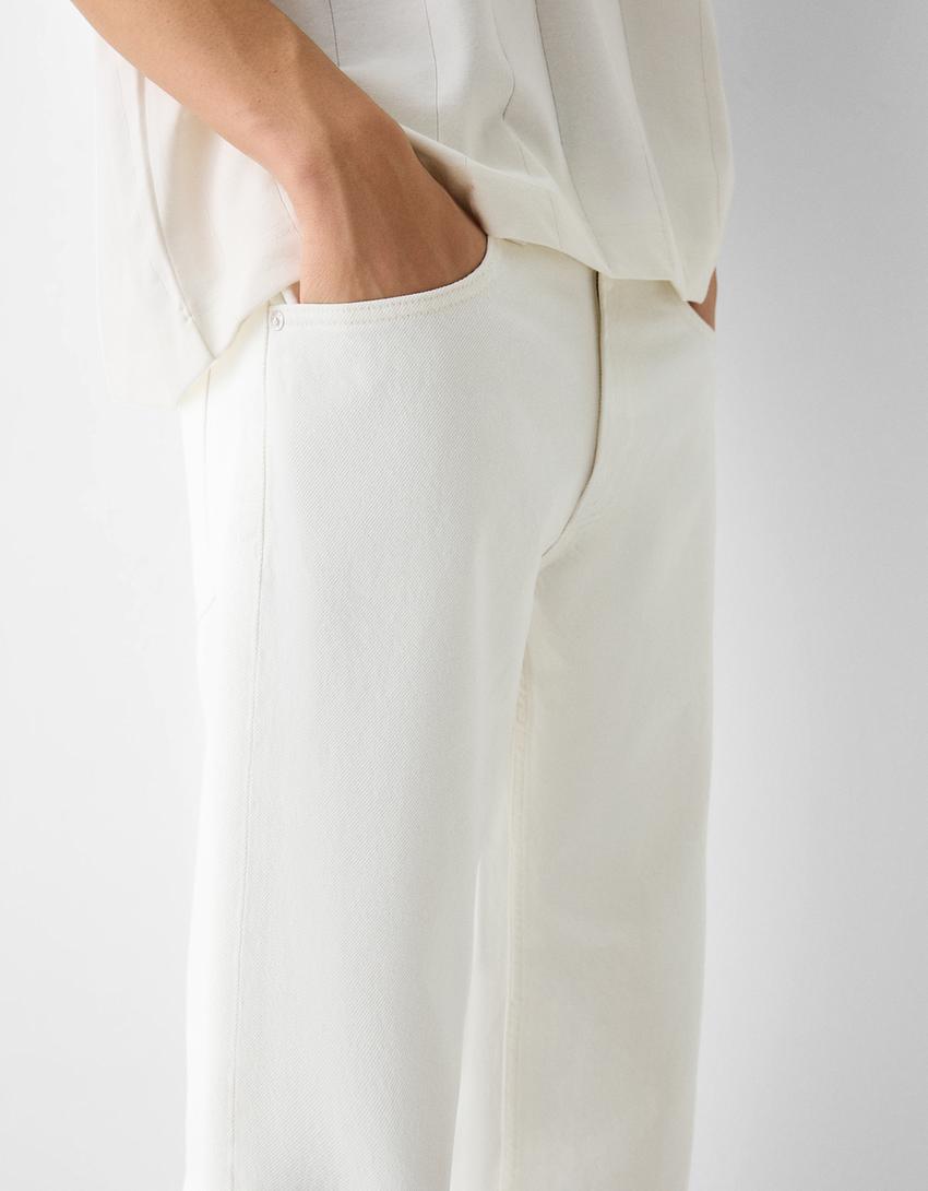Jeans straight-Branco-3