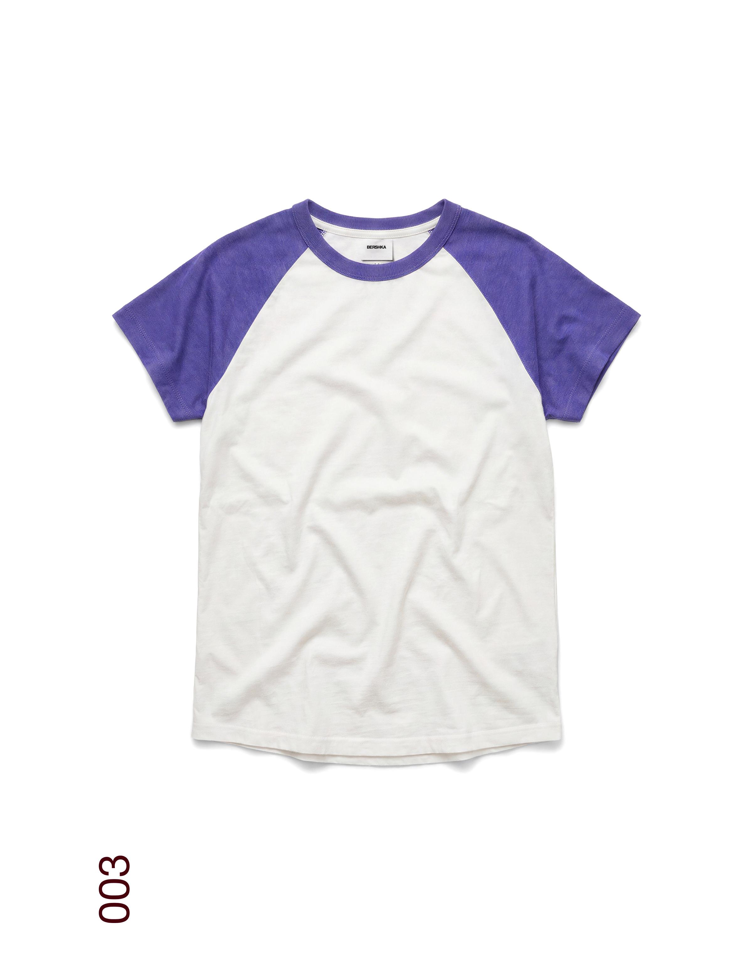 Fitted raglan T-shirt — Violet