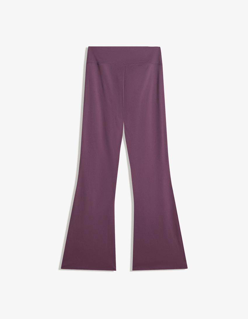 Pantaloni evazați tehnici-Violet