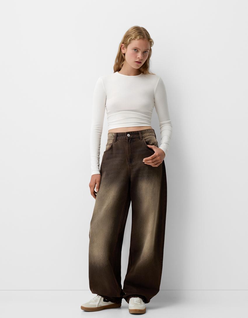 Balloon fit jeans - Women | Bershka