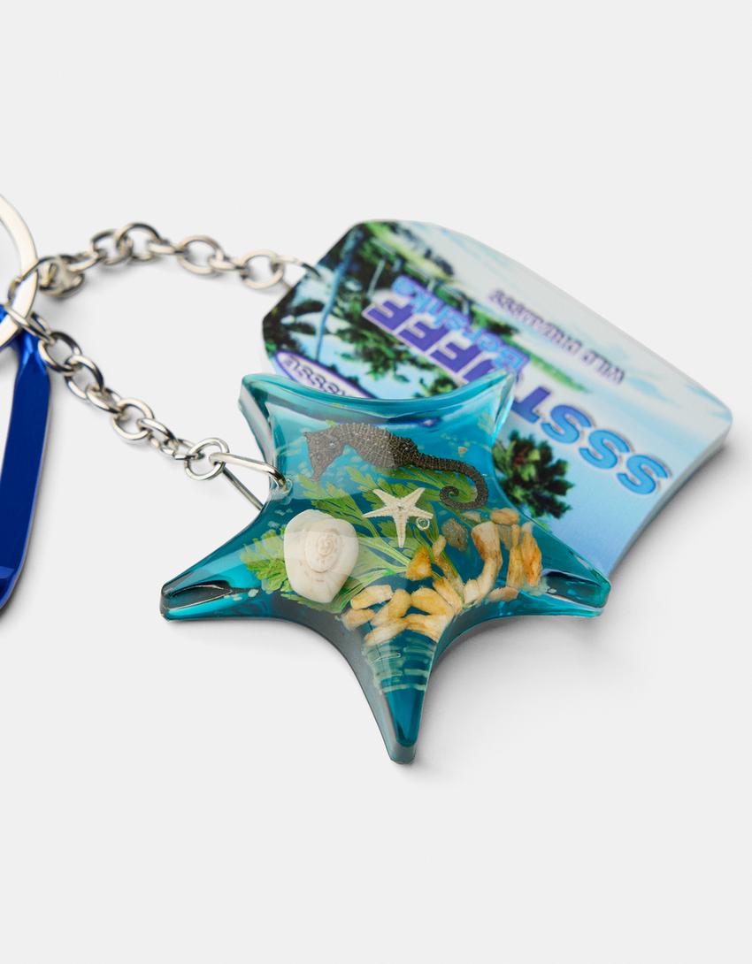 SSSTUFFF x BERSHKA -avainrengas-Sininen-2