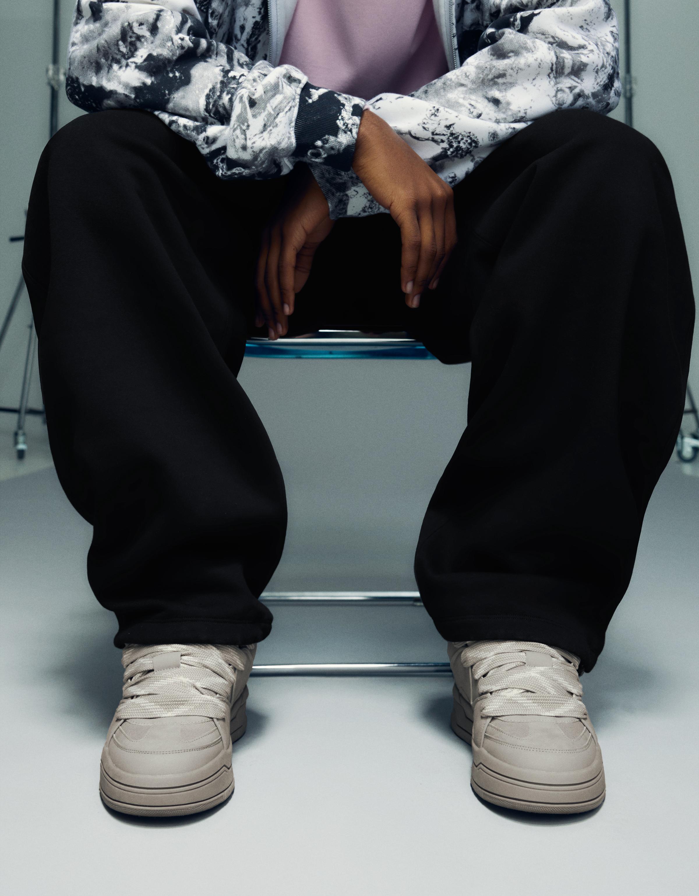 Kalın tabanlı kaykay ayakkabısı - Görsel 4