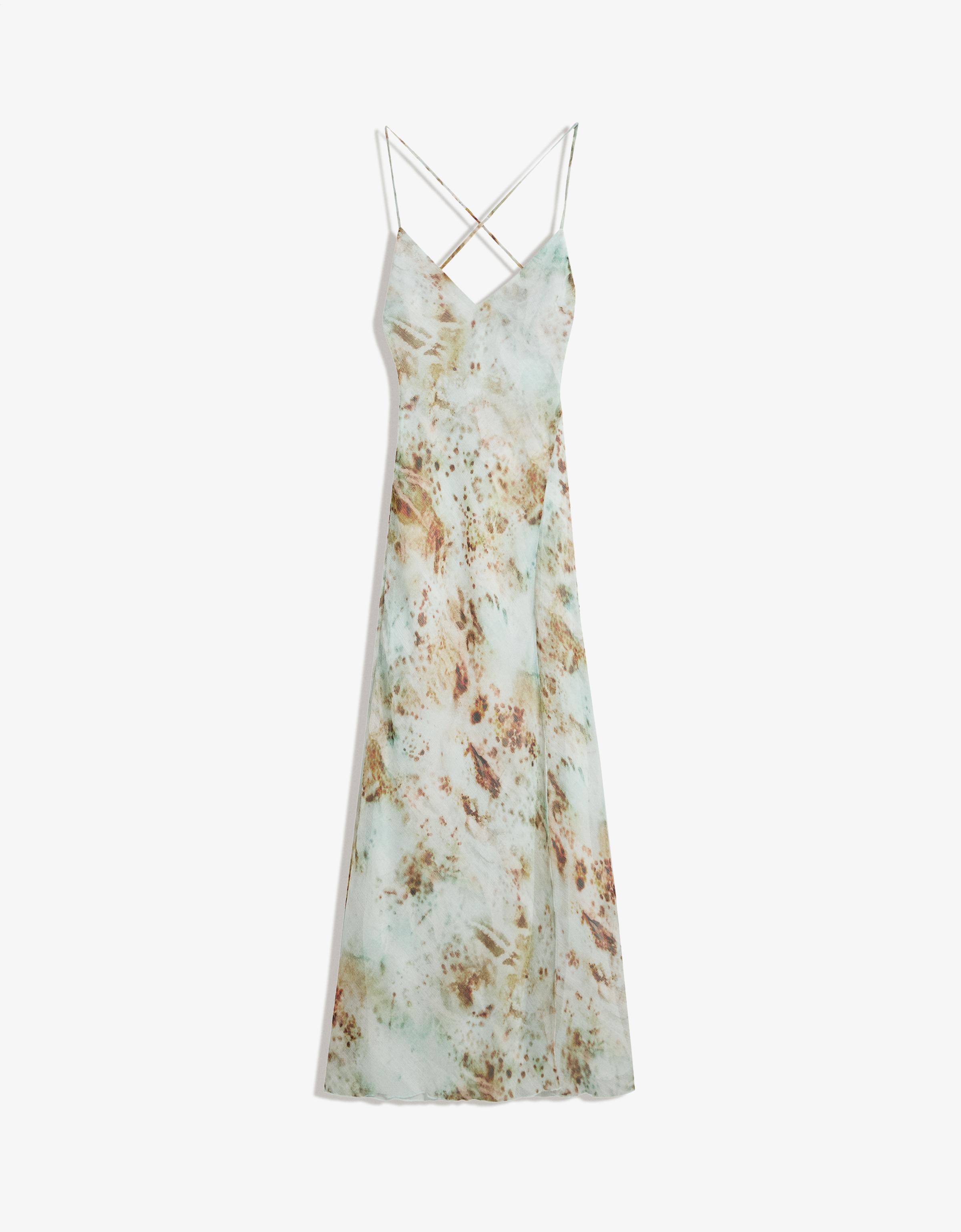 Bershka Midikleid Mit Print Damen S Kombiniert