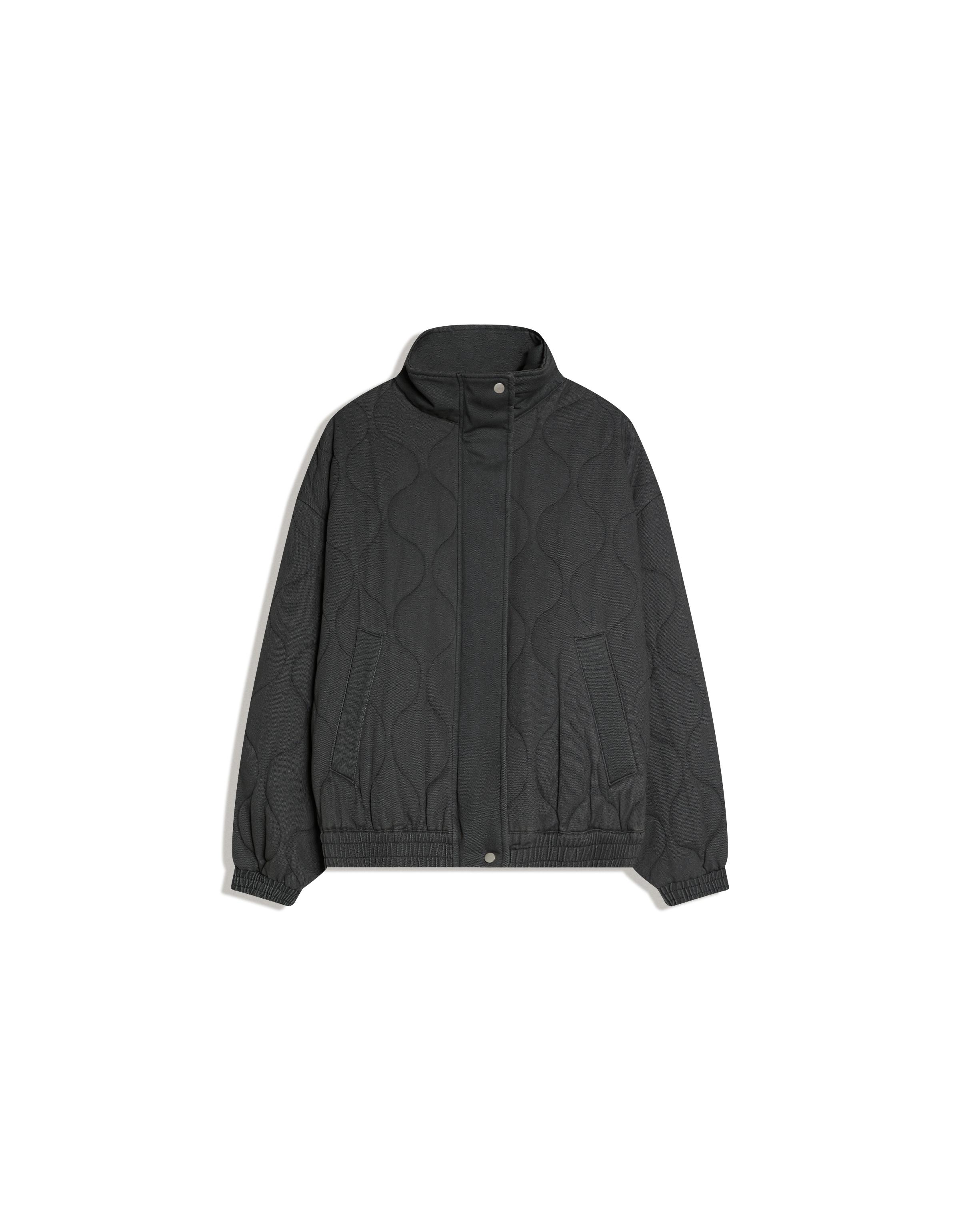 Washed effect jacket — Dark grey