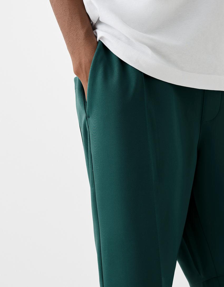 Bermudas jogger interlock-Verde-5