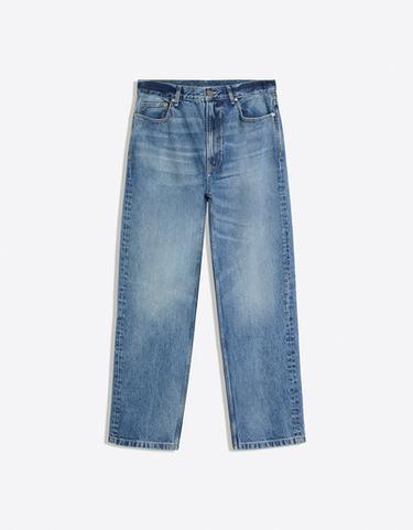 Straight wide-leg jeans — Light blue 5