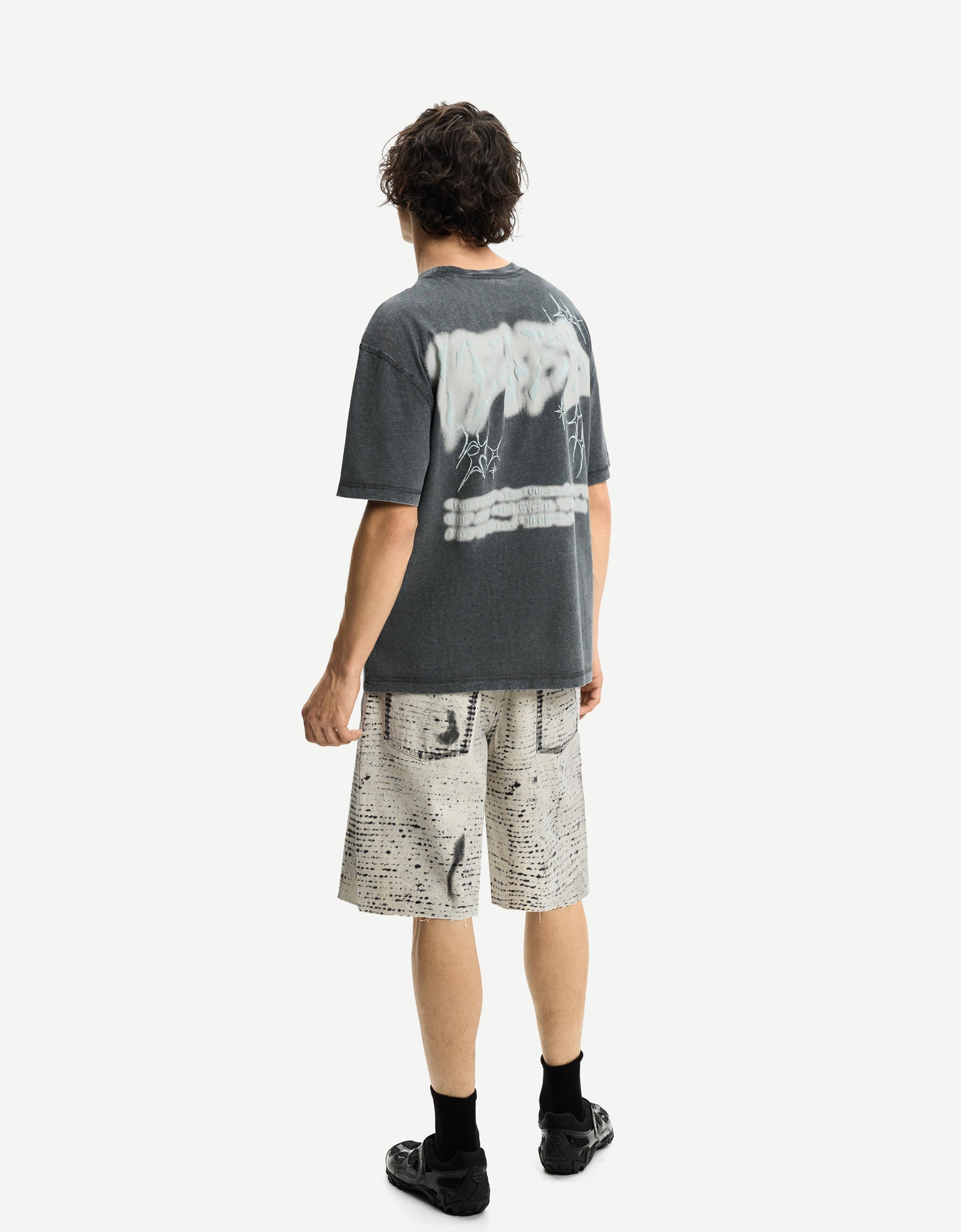 Short sleeve T-shirt with print - T-shirts - Men | Bershka