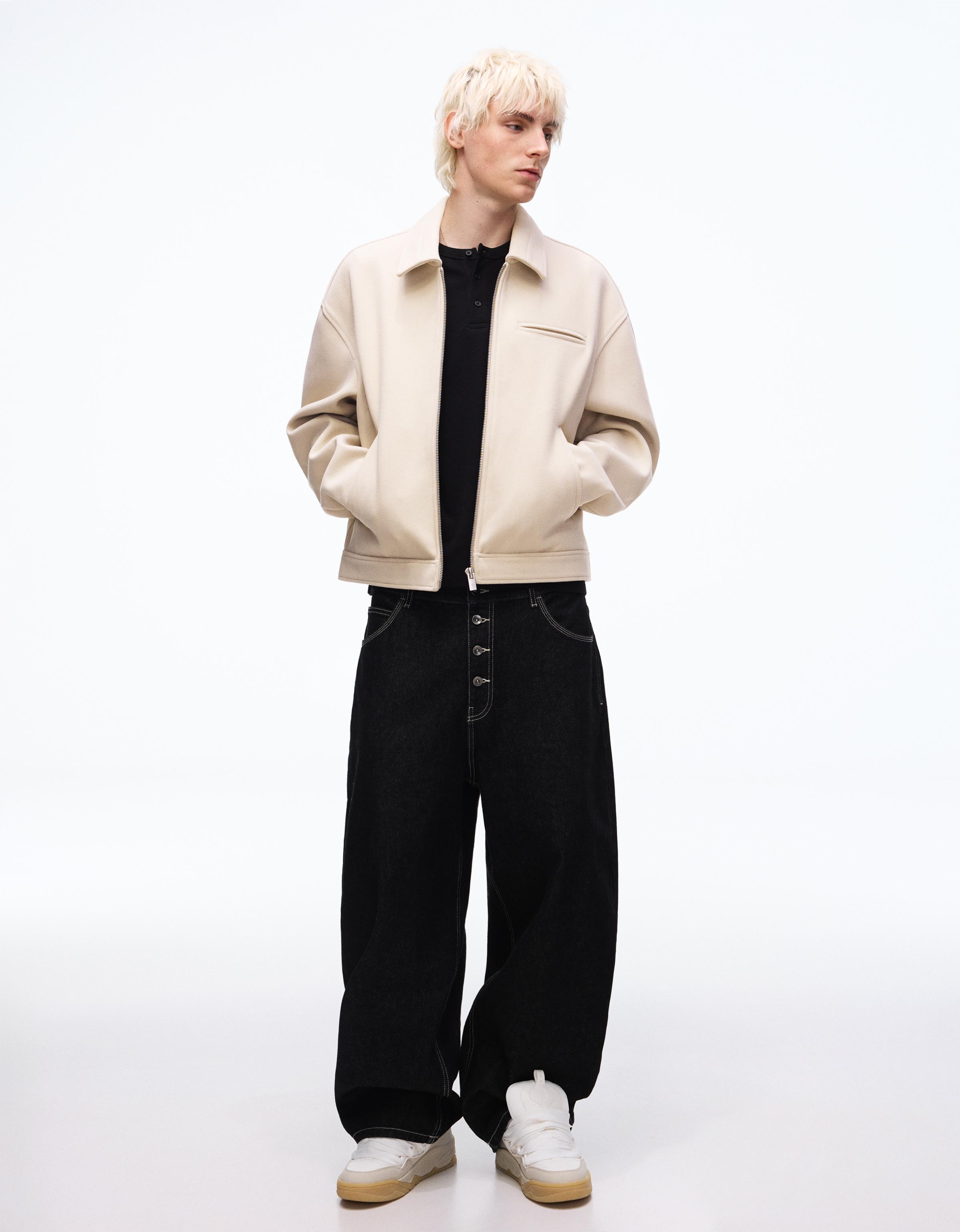 Fermuarlı kumaş ceket - Görsel 30