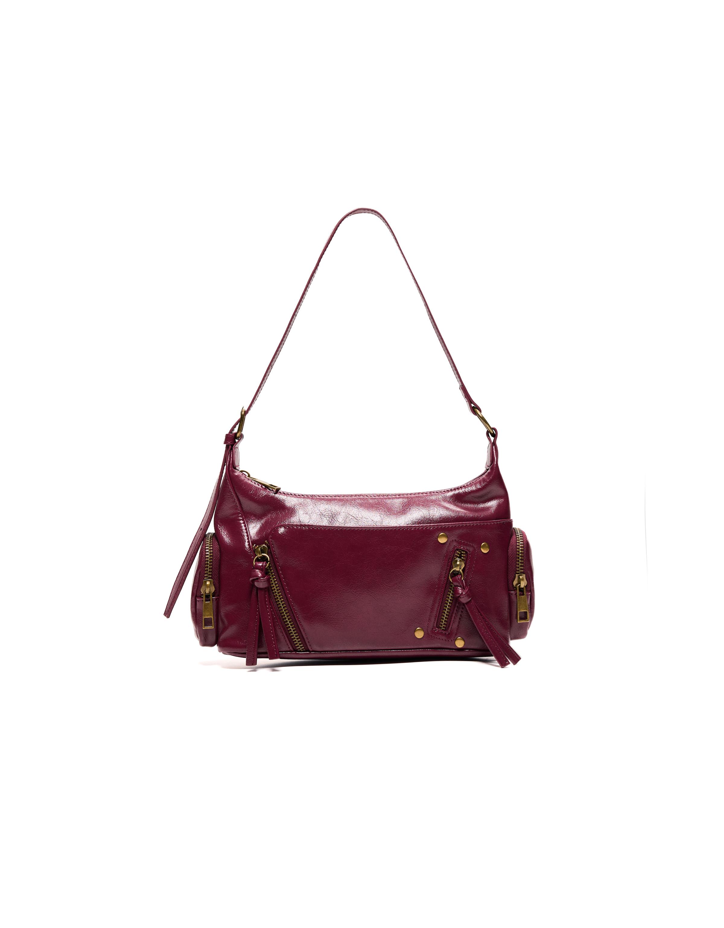 Mini zip bag — Burgundy