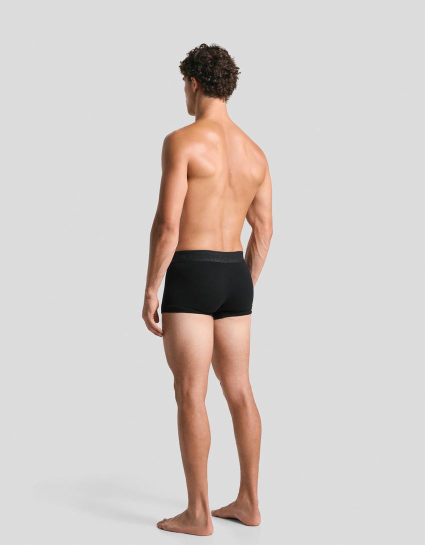 Pack 3 boxers cintura print-Negro