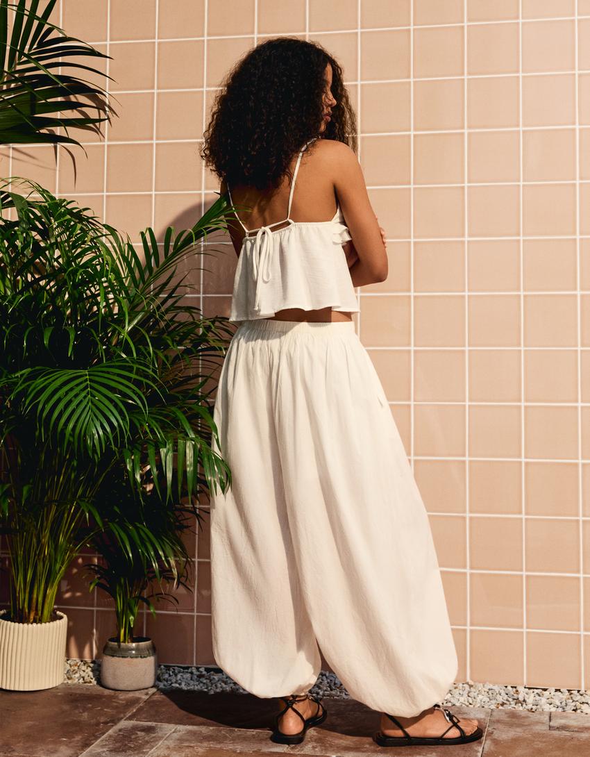 Top and pants set-Top and pants set