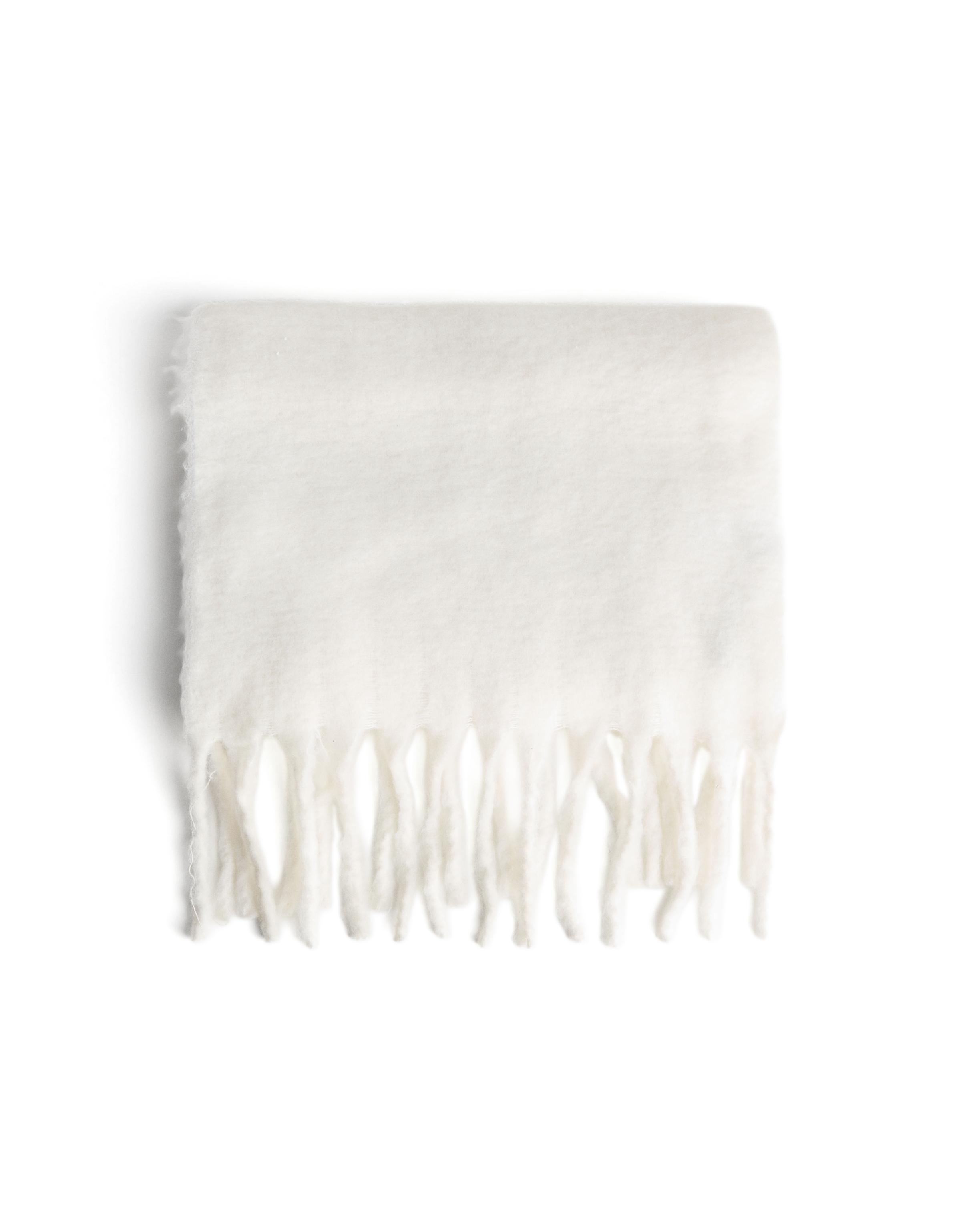 Solid-coloured scarf — Cream