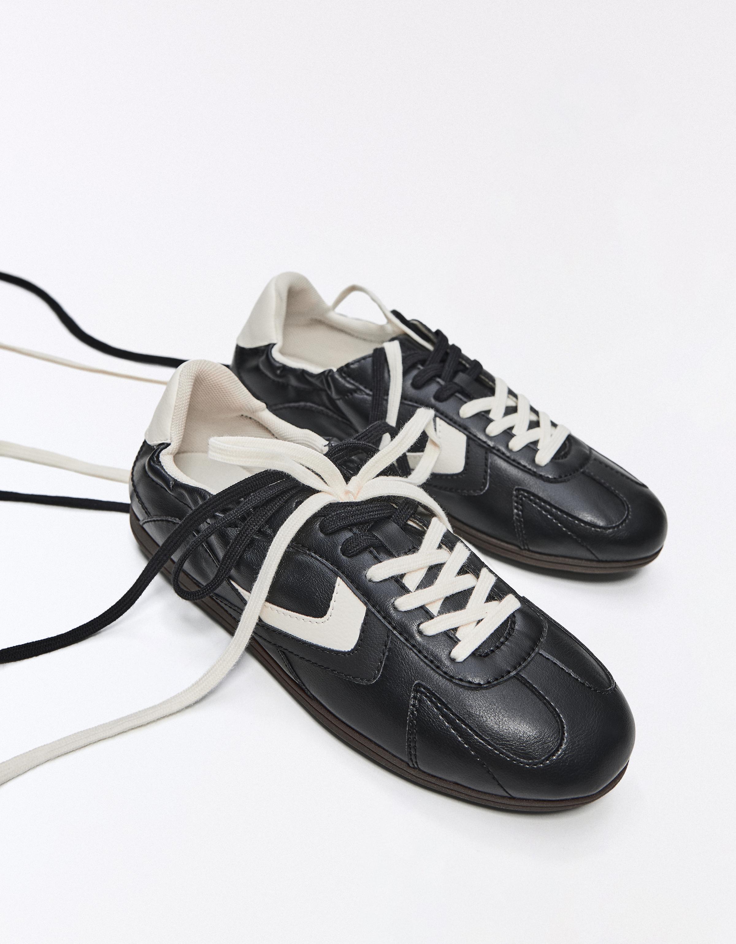 Bershka RETRO İNCE TABANLI SPOR AYAKKABI görsel 4