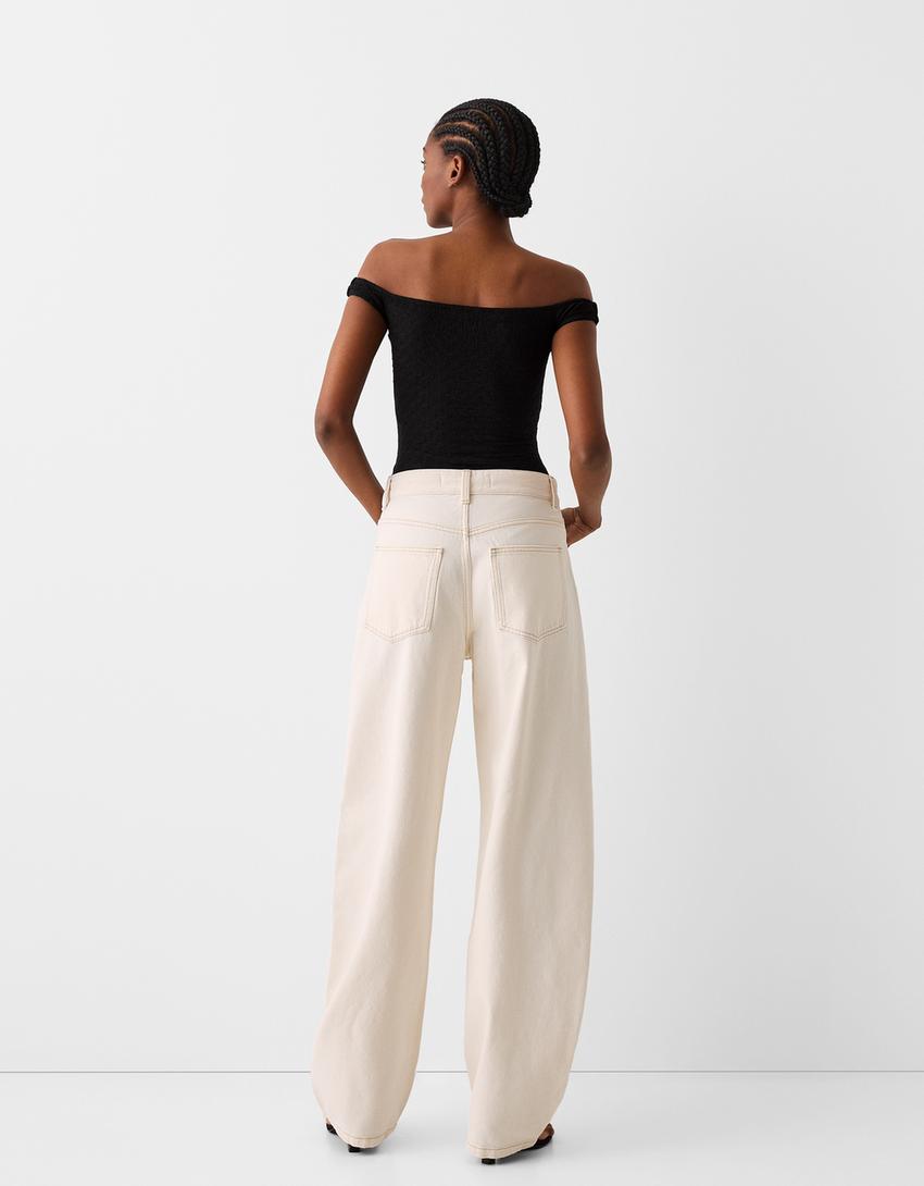 Body Bardot texture-Noir-1