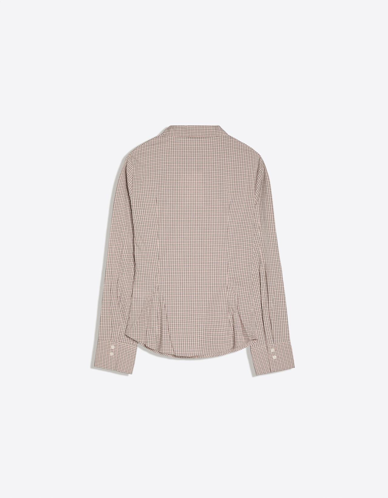 Fitted long-sleeved shirt — Pink