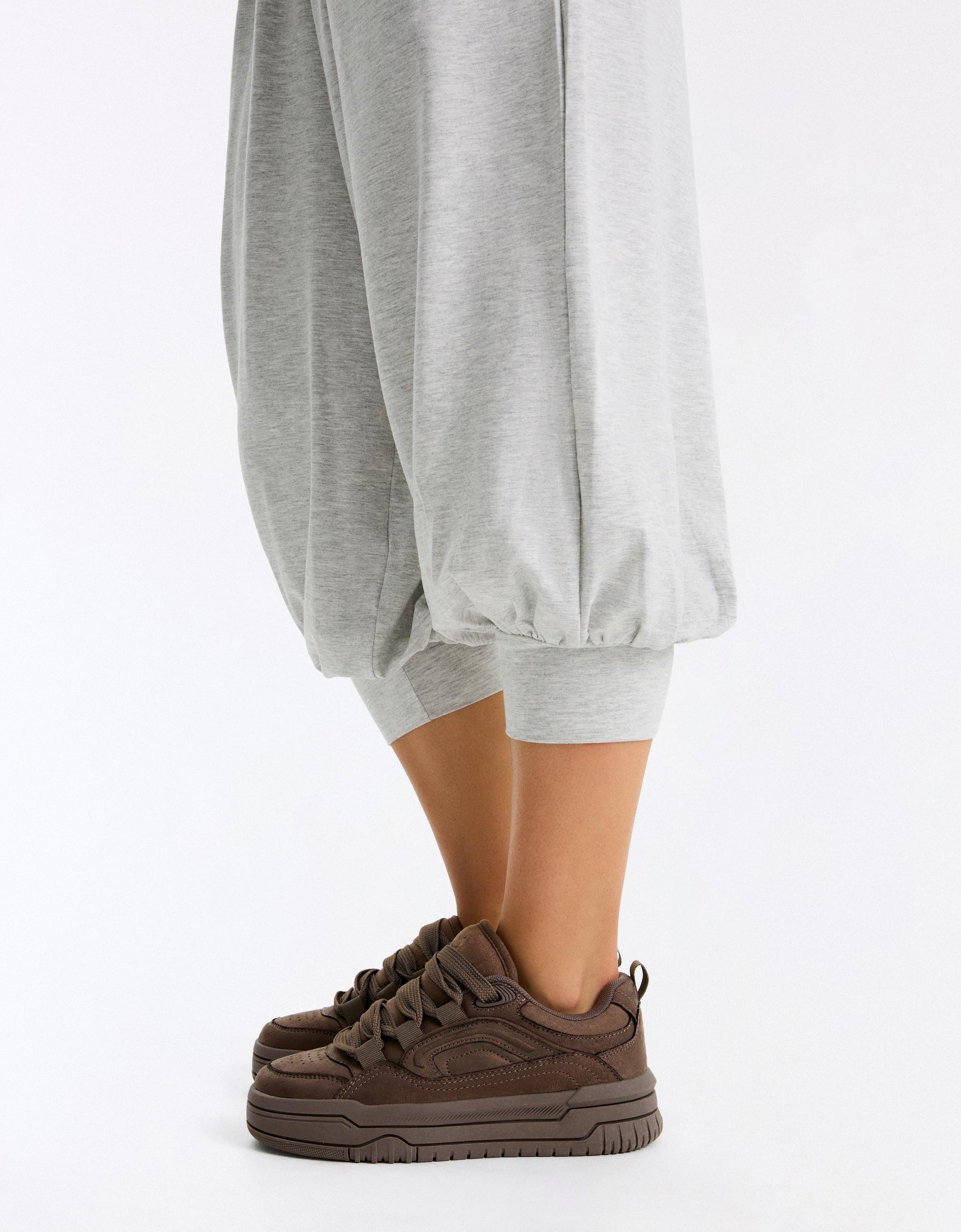 Chunky skate trainers — Brown