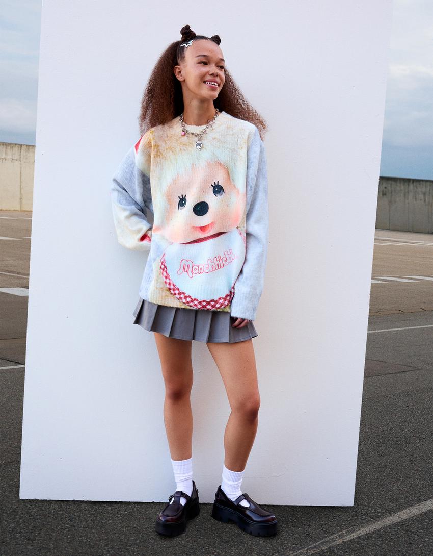 Jersey Monchhichi print-Blanco