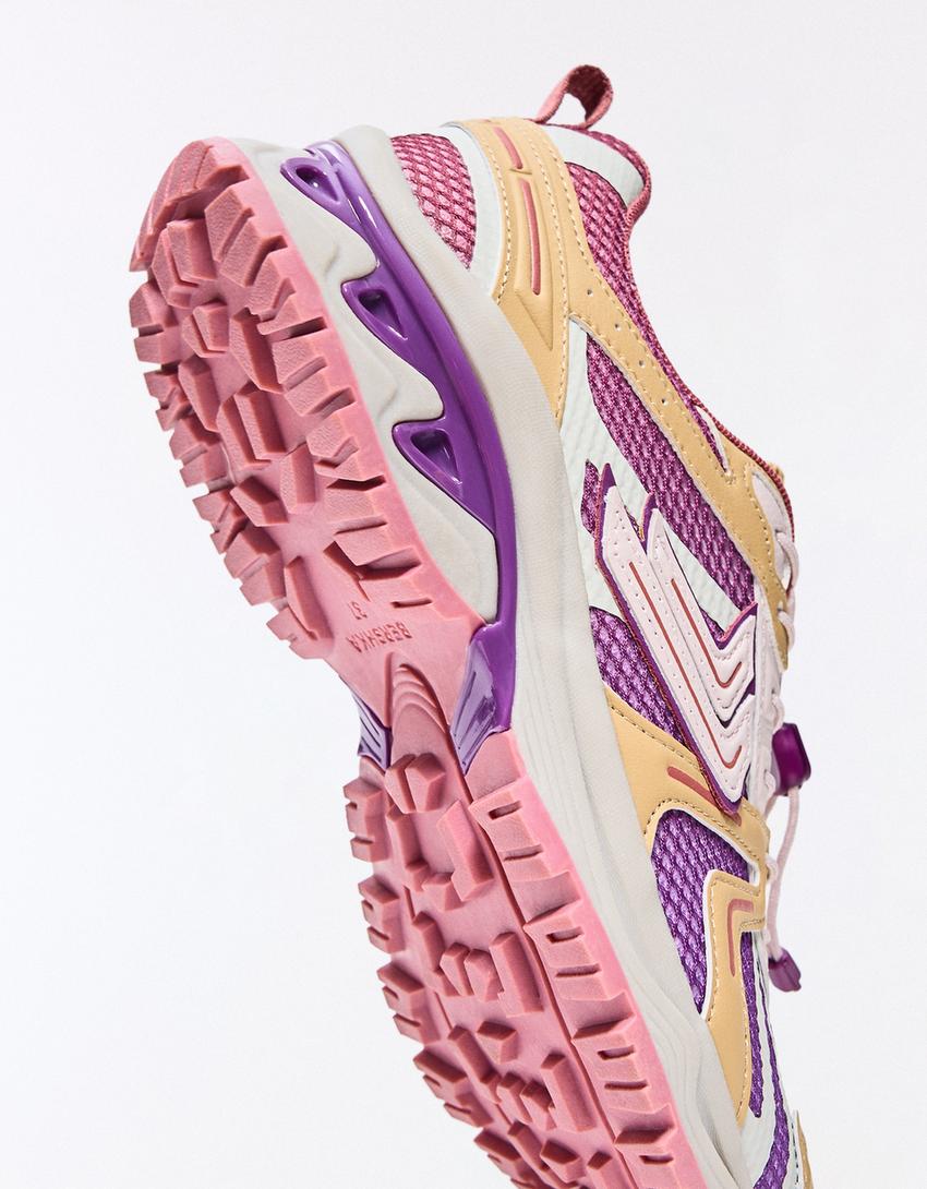 Sneaker multi-elementi-Multicolore