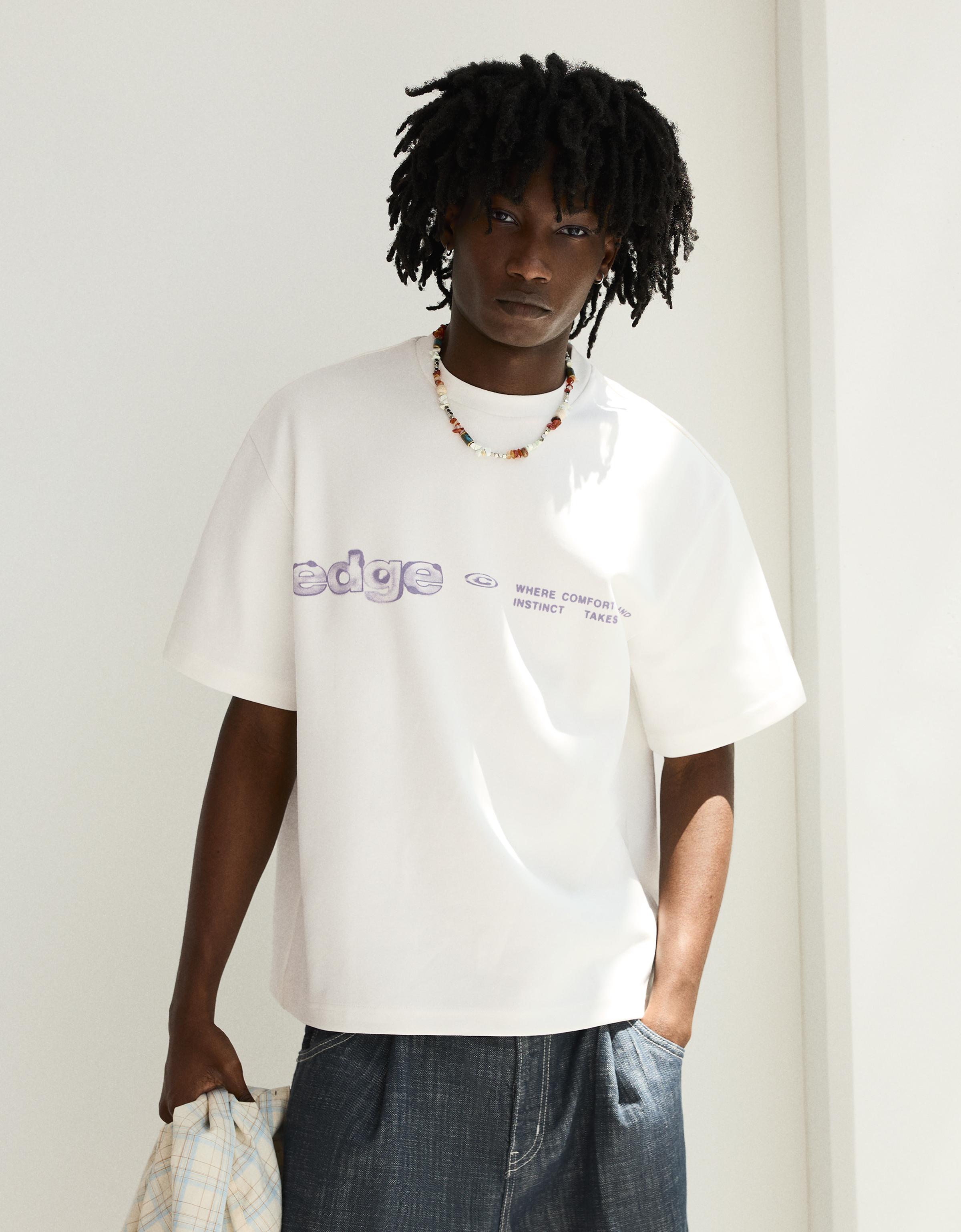 Relaxed fit printed T-shirt — White