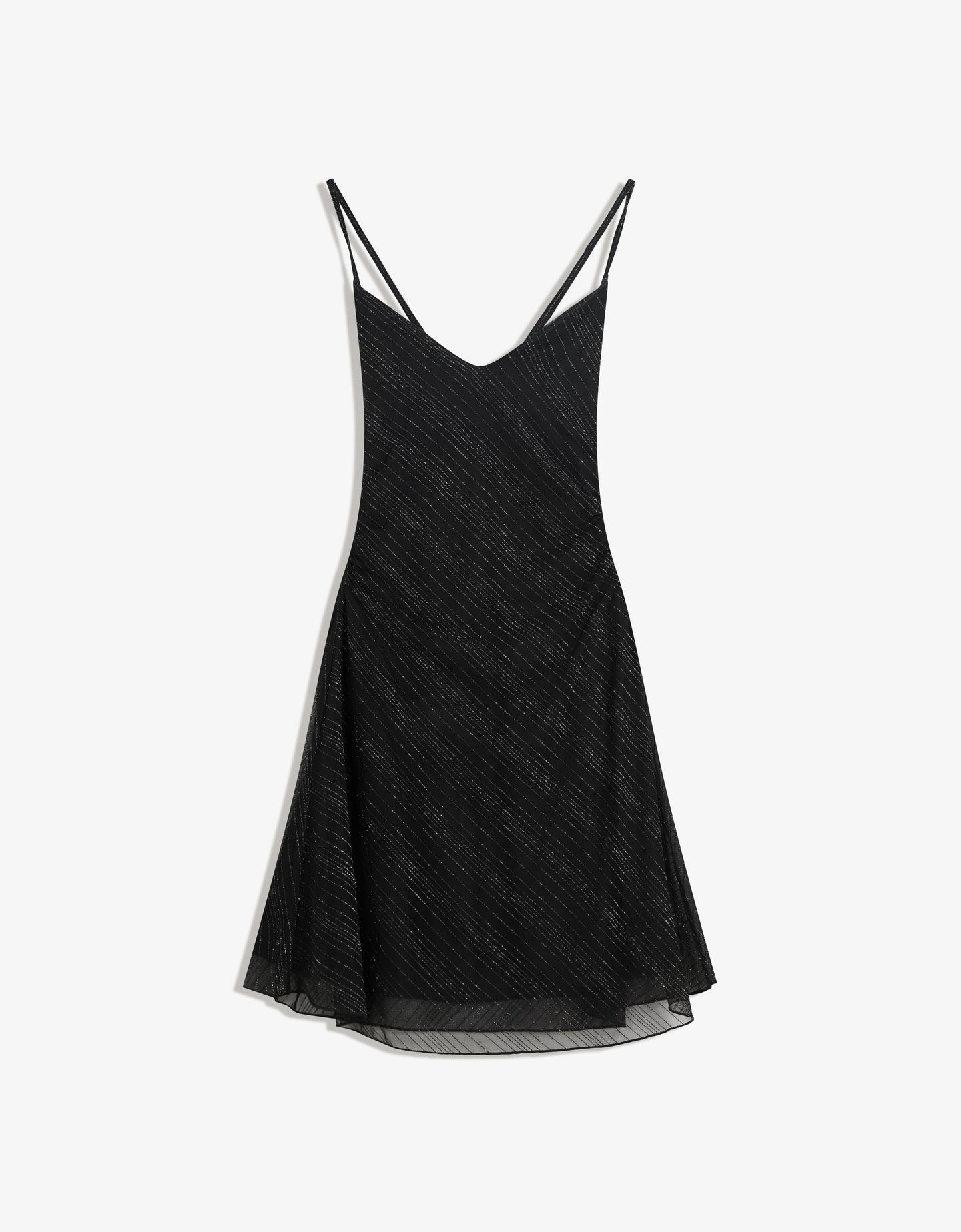 Bershka sukienka mini tiul błyszczące czarny