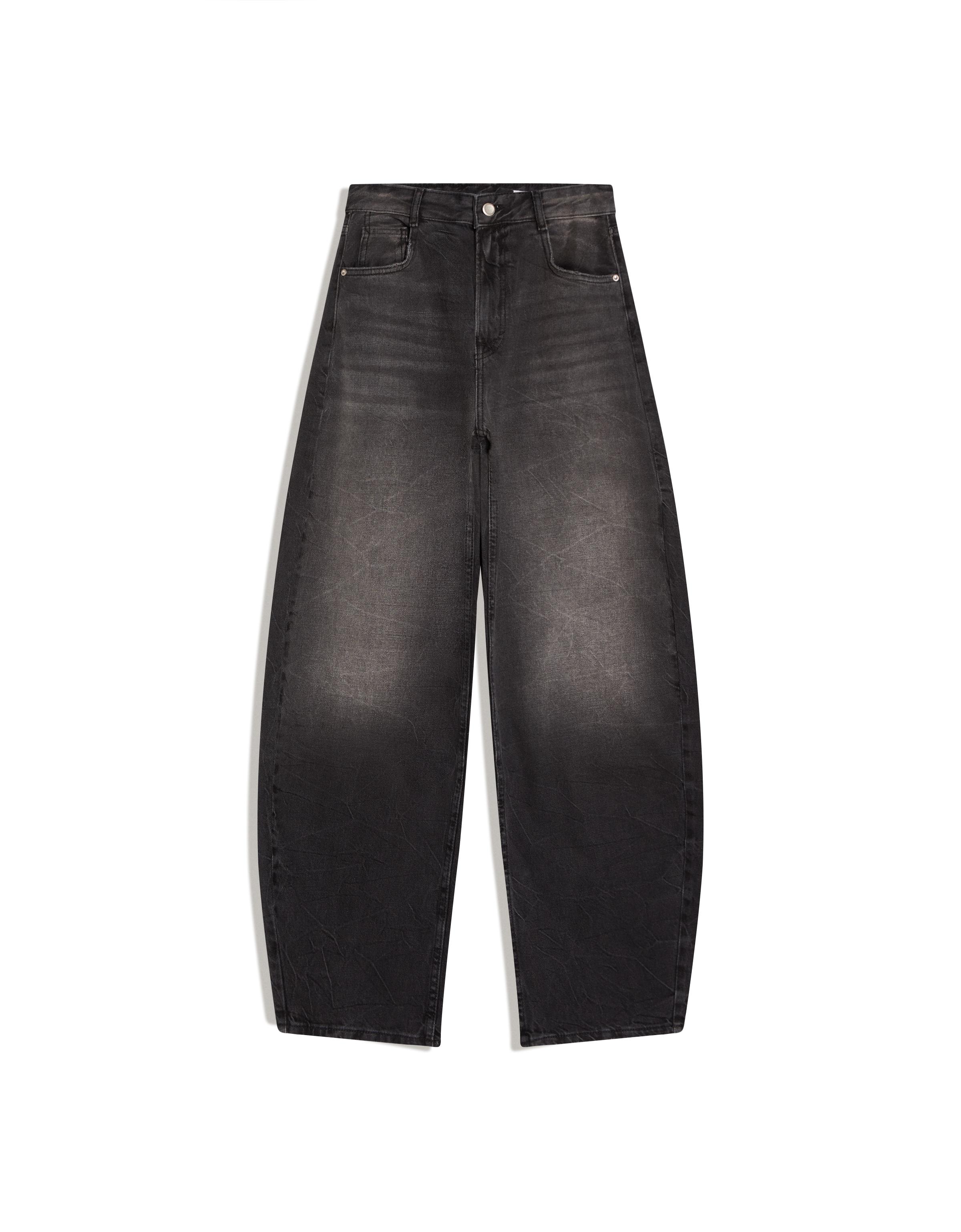 Yüksek bel barrel fit jean - Görsel 43