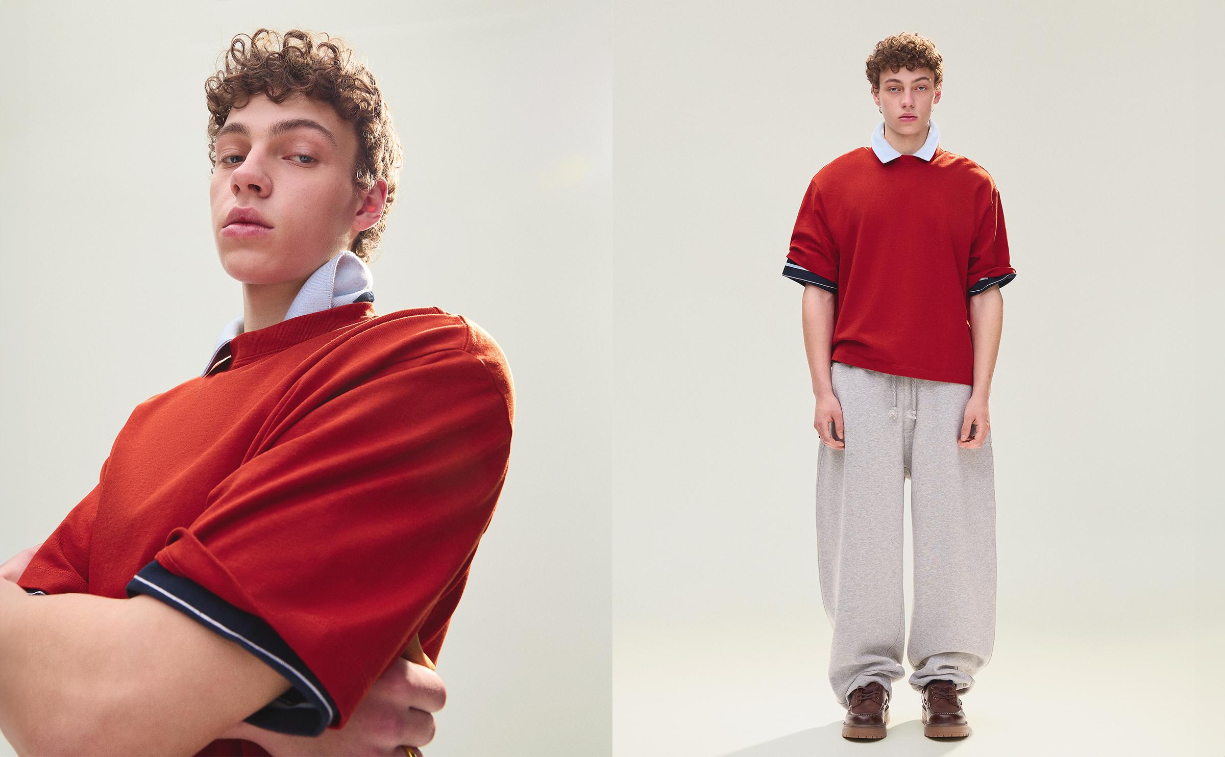 Kısa kollu boxy fit tişört - Görsel 127