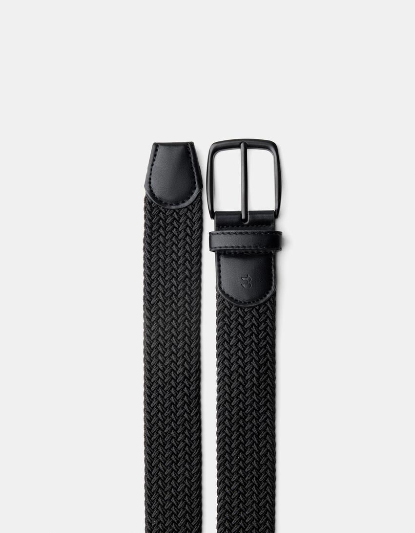 Braided belt-Black