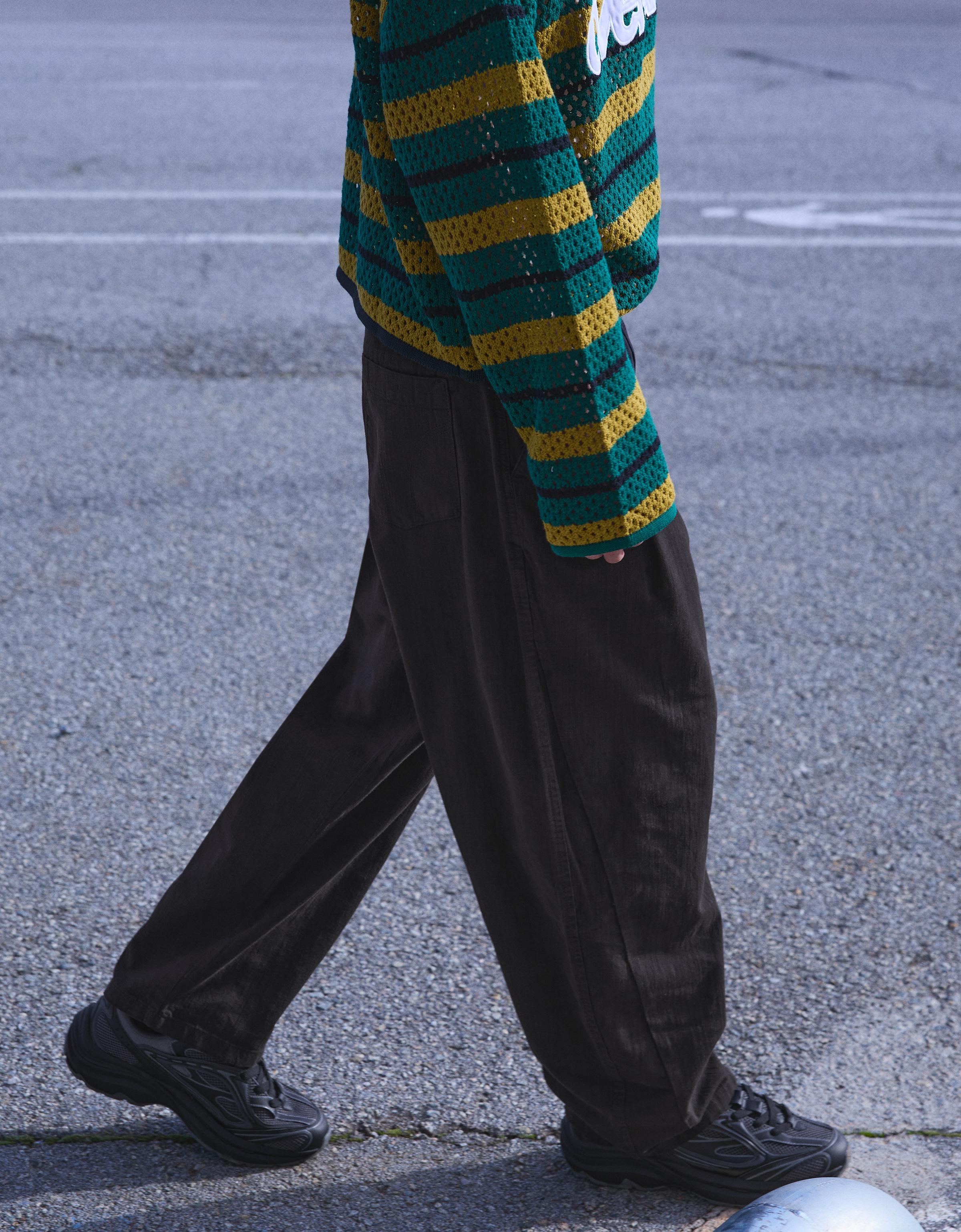 Ketenli super baggy fit pantolon - Görsel 100