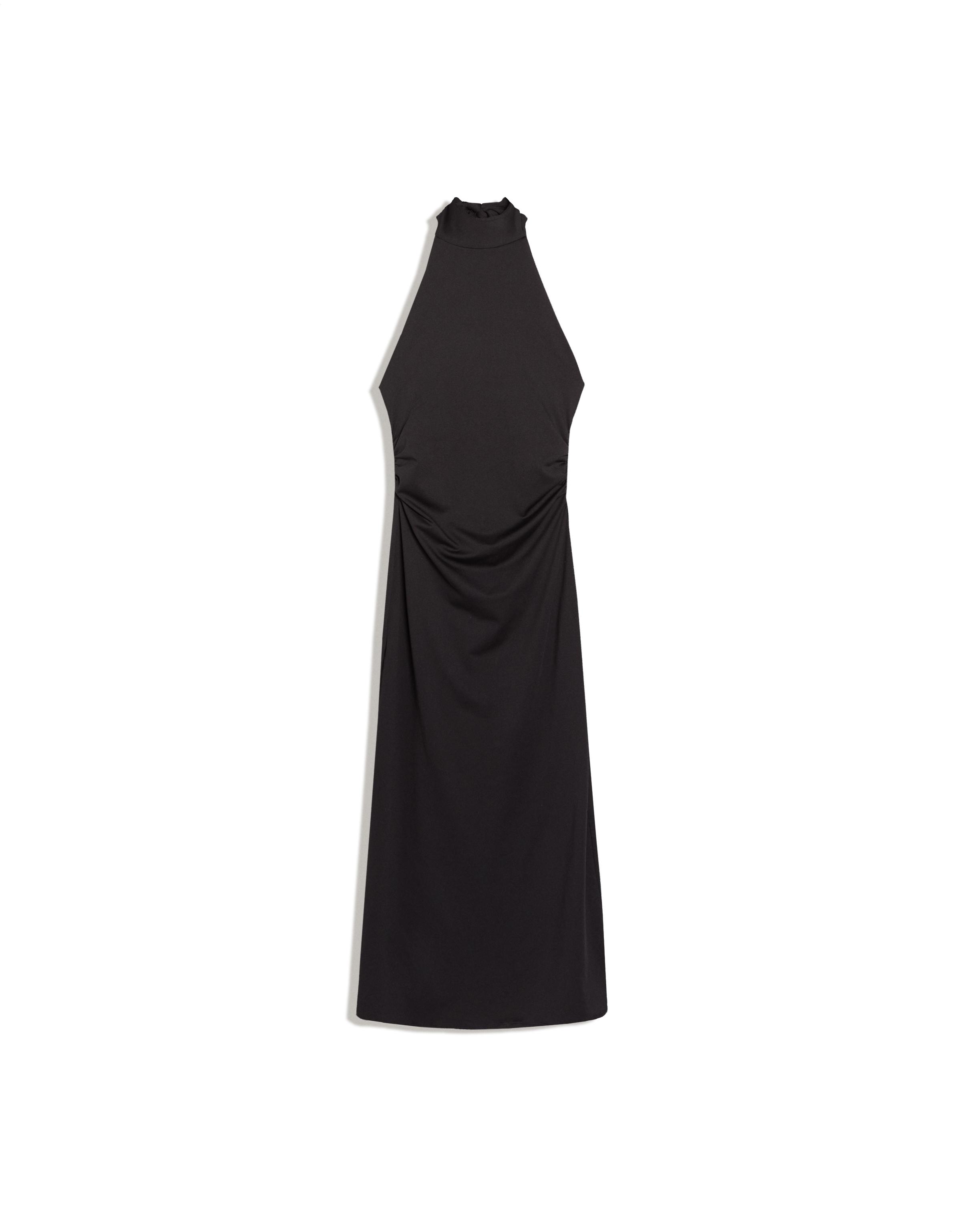 Halter midi dress — Black