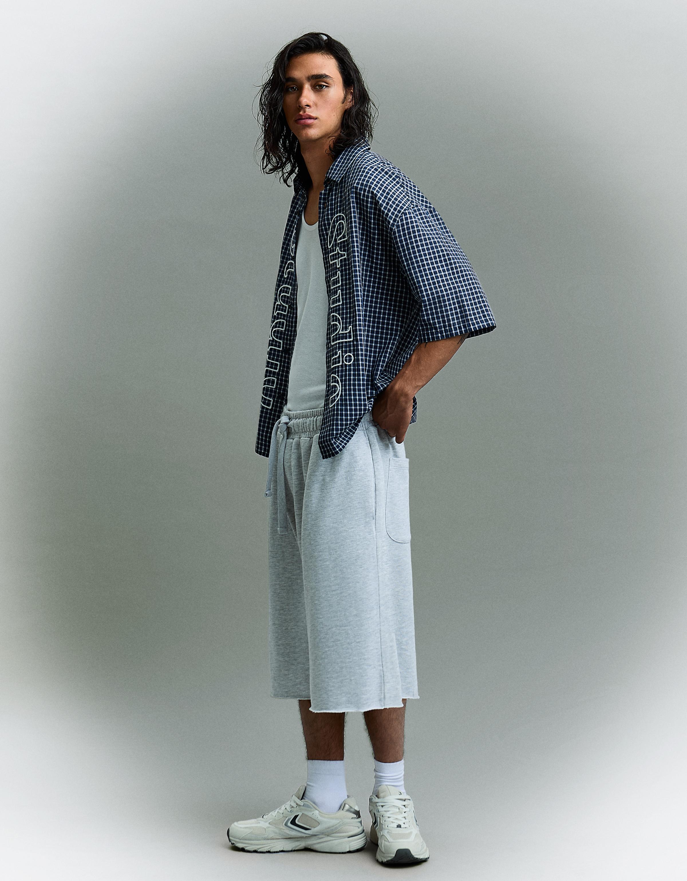 Jogger Bermuda shorts — Grey