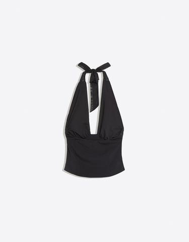 Combined tulle corset top — Black 6