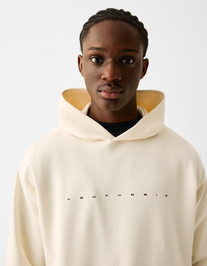 Printed hoodie-Off white-2