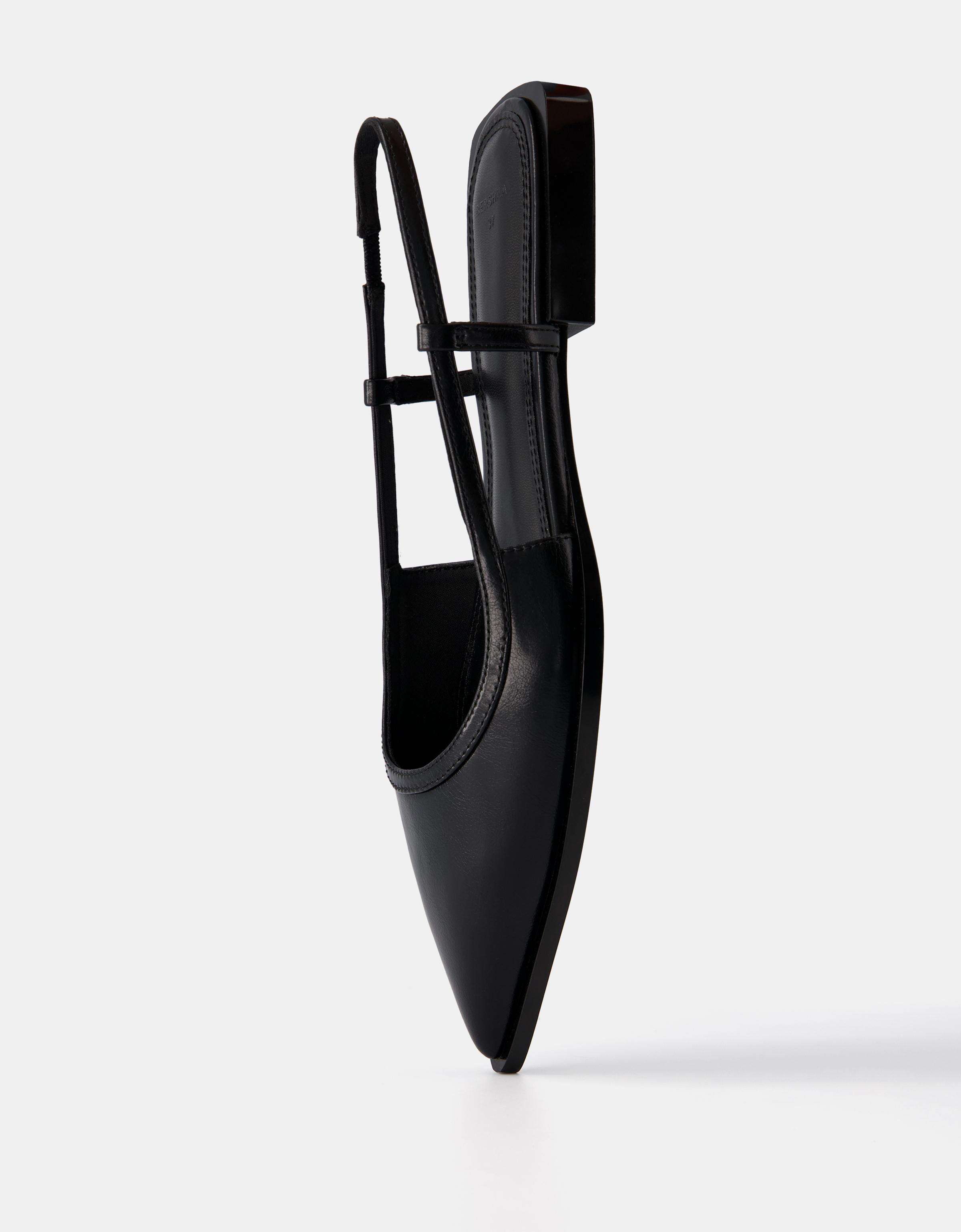 Slingback Ballet Flats With Pointed Toes - Women | Bershka