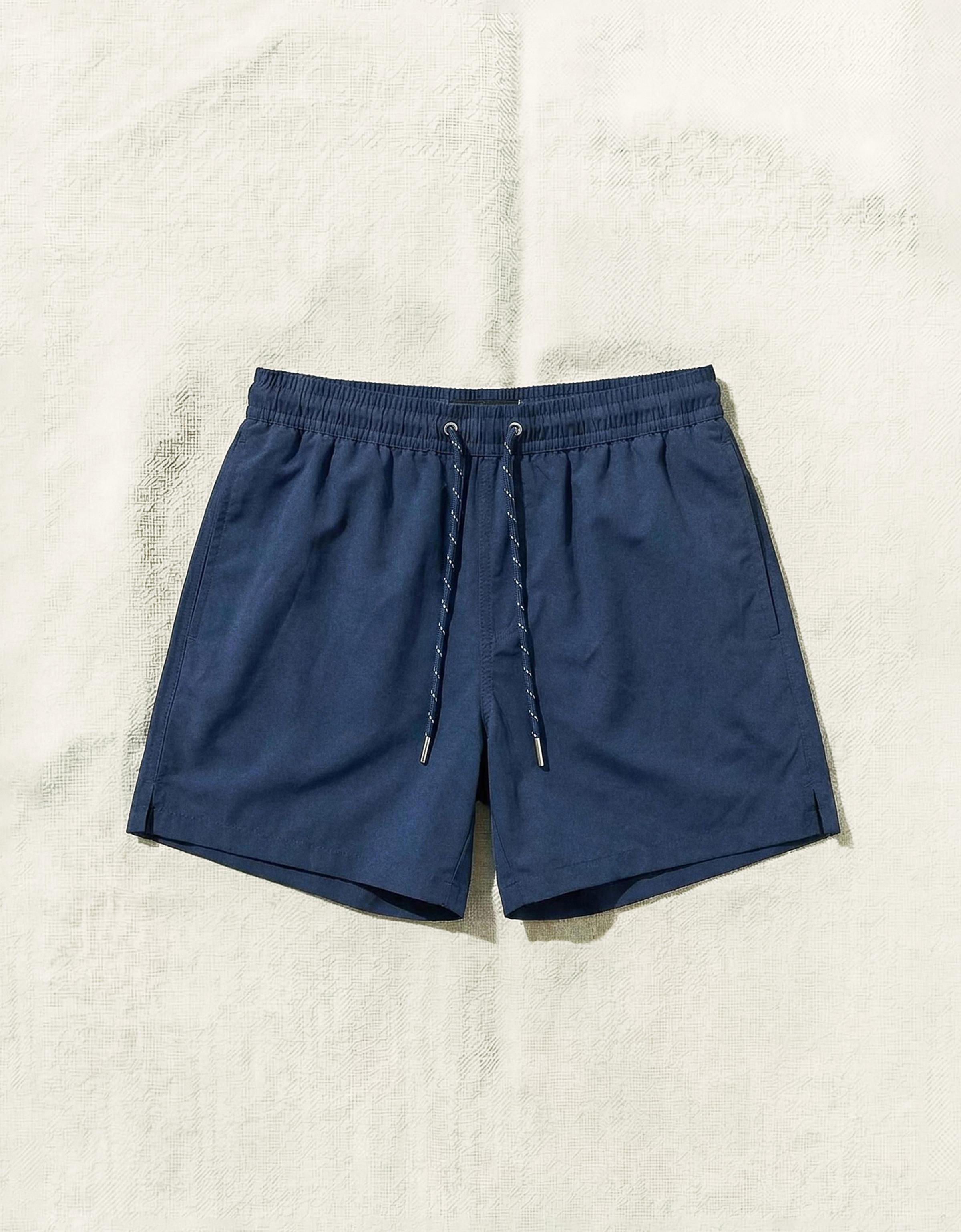 Basic regular fit swim shorts — Navy