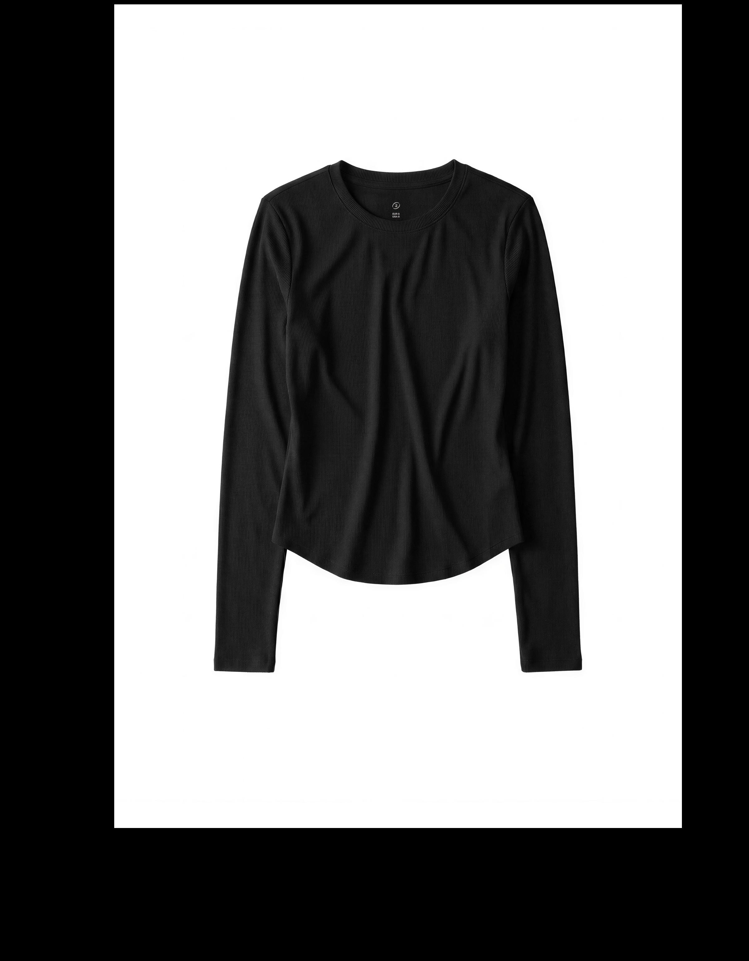 Technical long sleeve breathable & quick-dry T-shirt — Black