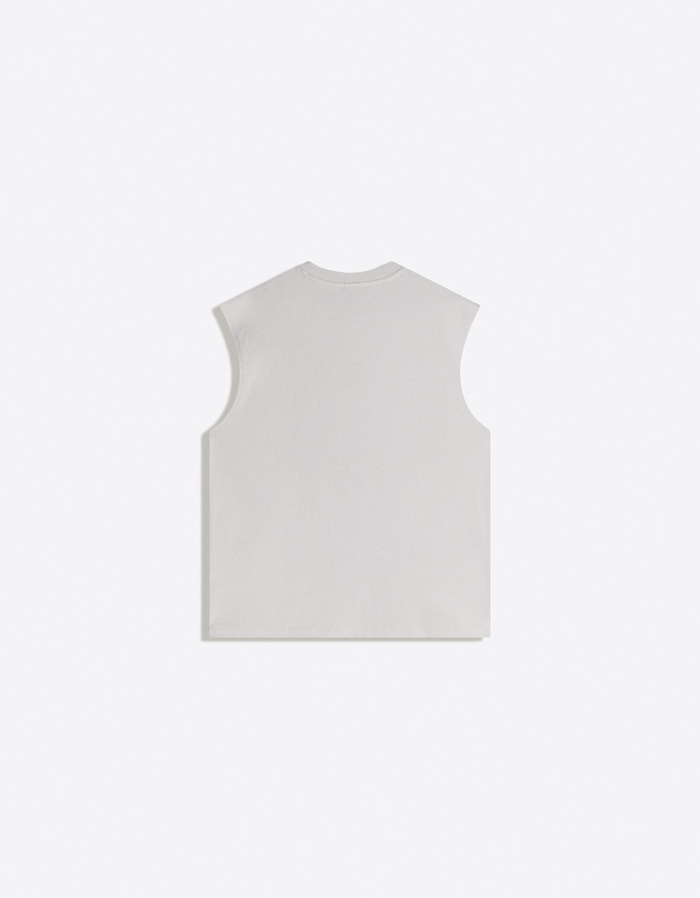 Sleeveless T-shirt — Stone