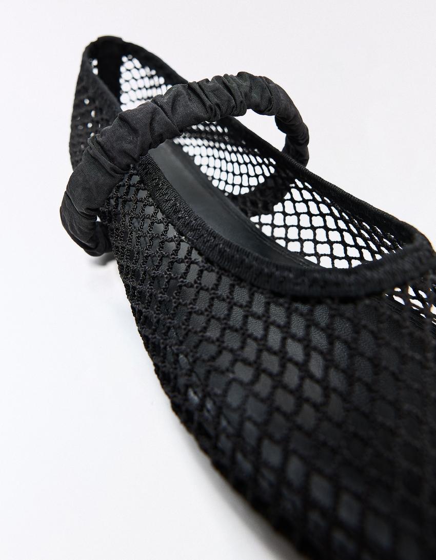Ballerines résille-Noir