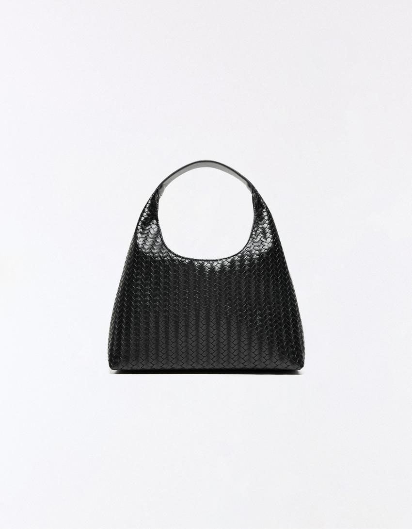 Bolso saca trenzado-Negro