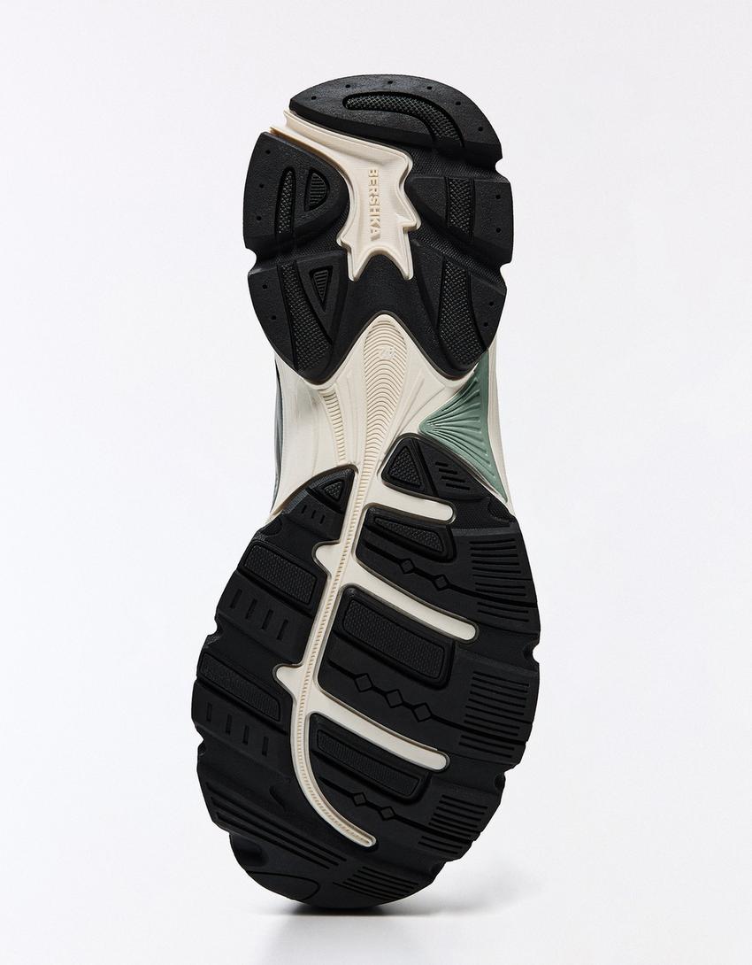 MULTI-PIECE SNEAKERS-WHITE
